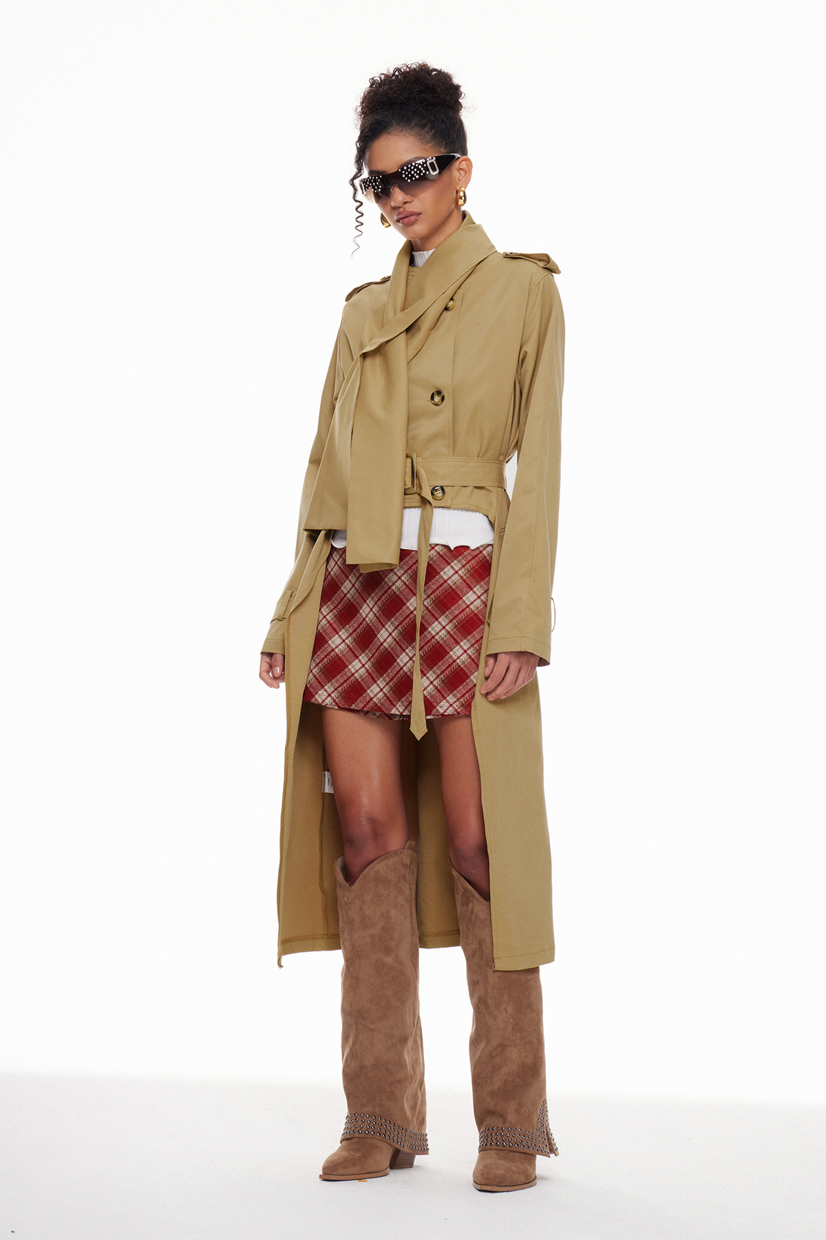 Macario Double Breasted Trench Coat