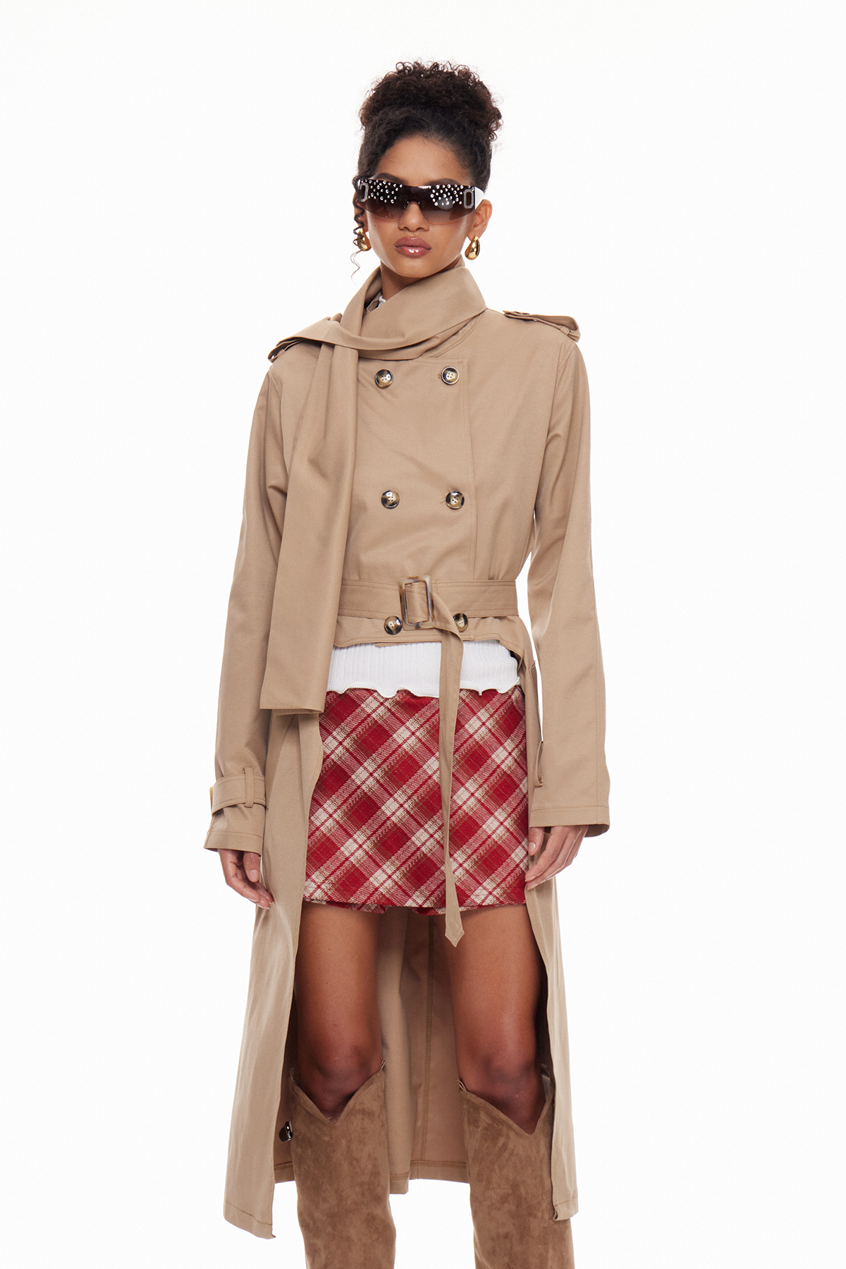 Macario Double Breasted Trench Coat
