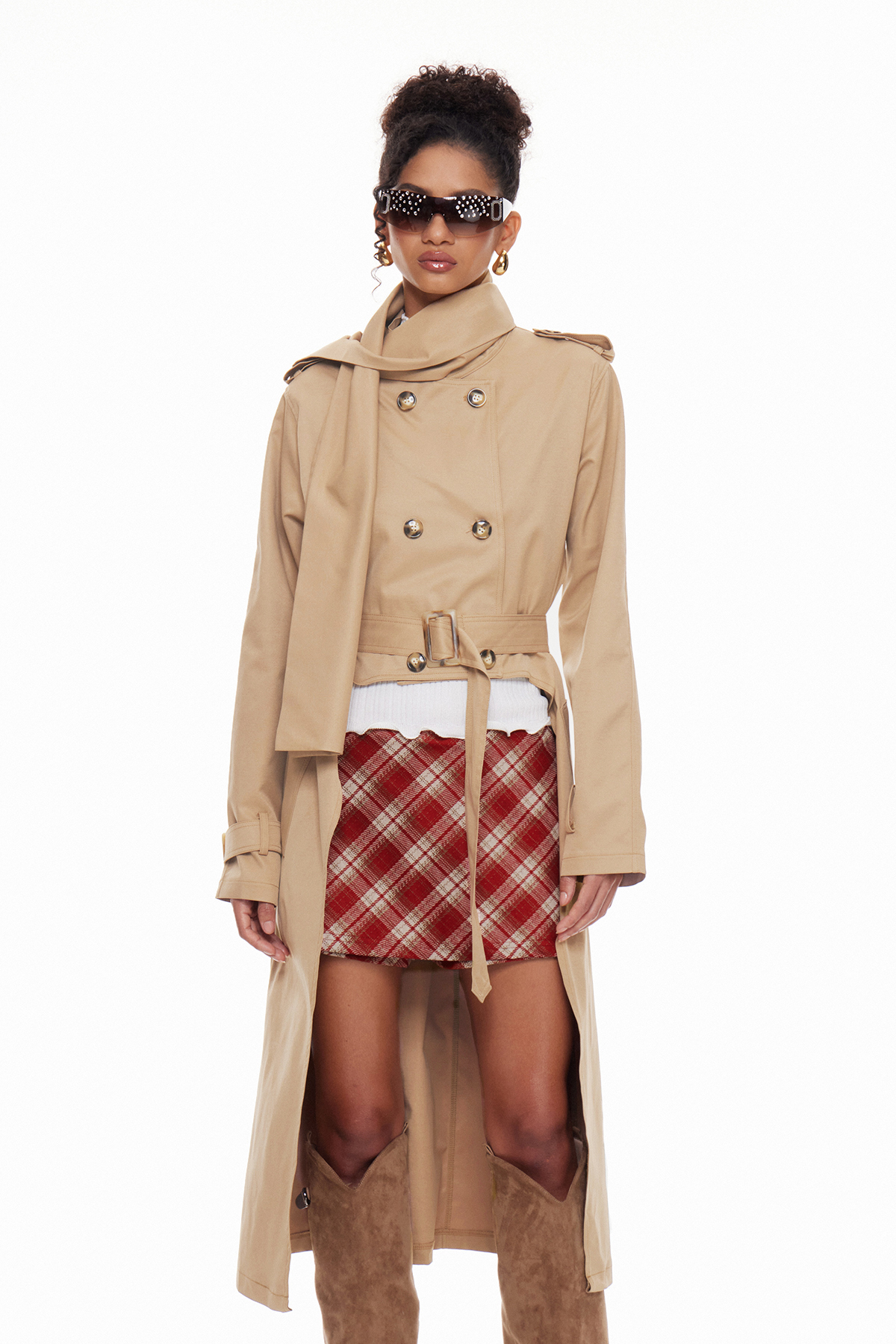Macario Double Breasted Trench Coat