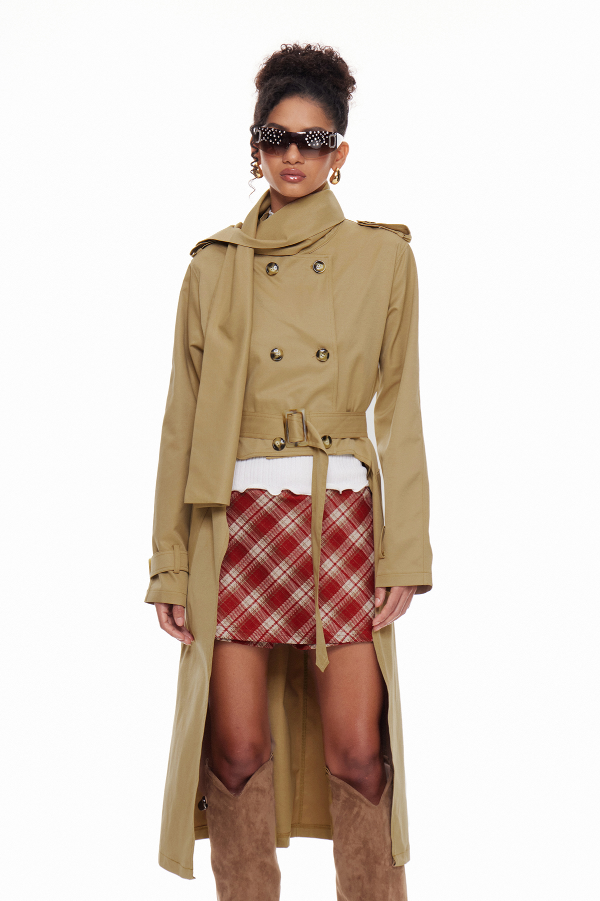 Macario Double Breasted Trench Coat