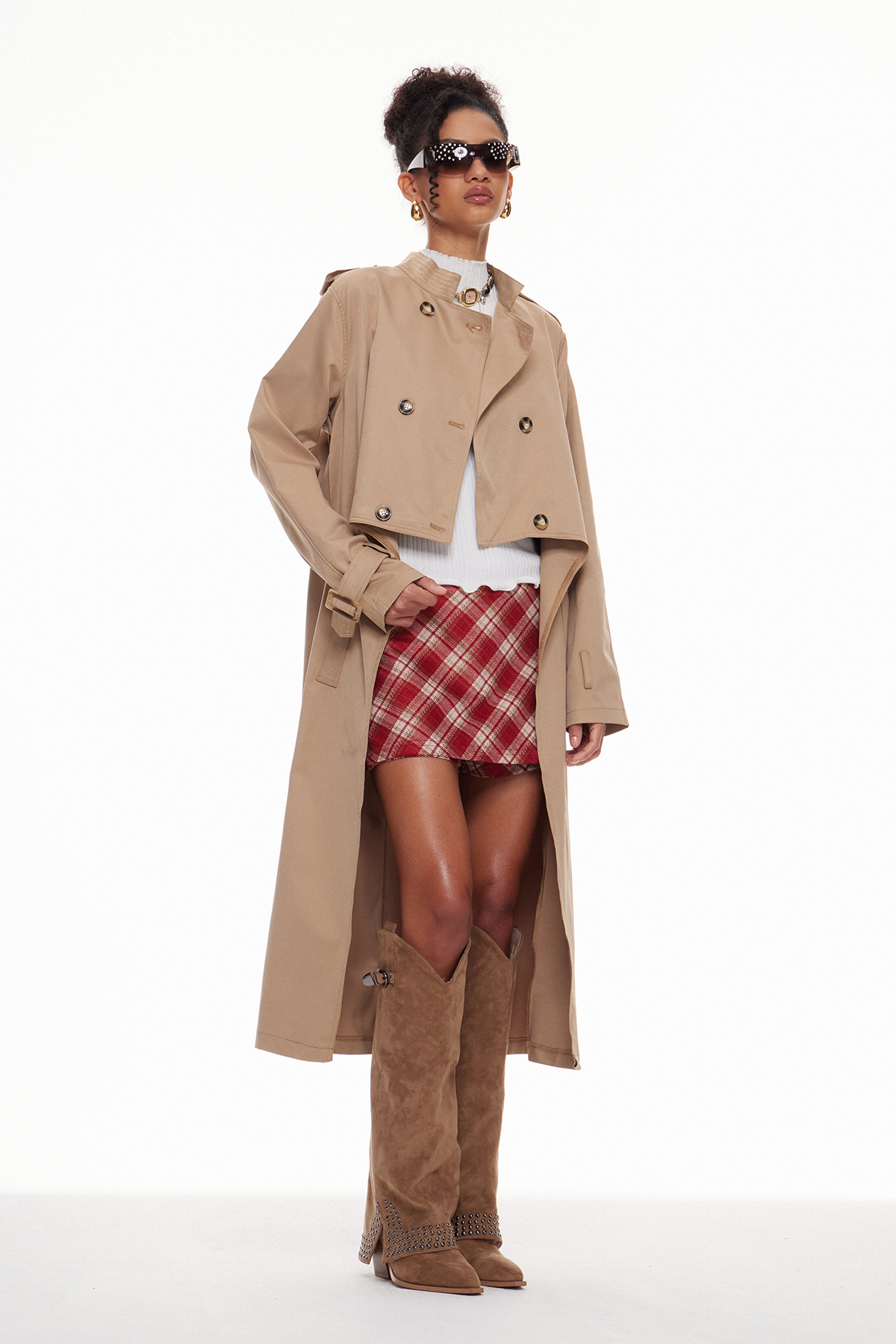 Macario Double Breasted Trench Coat