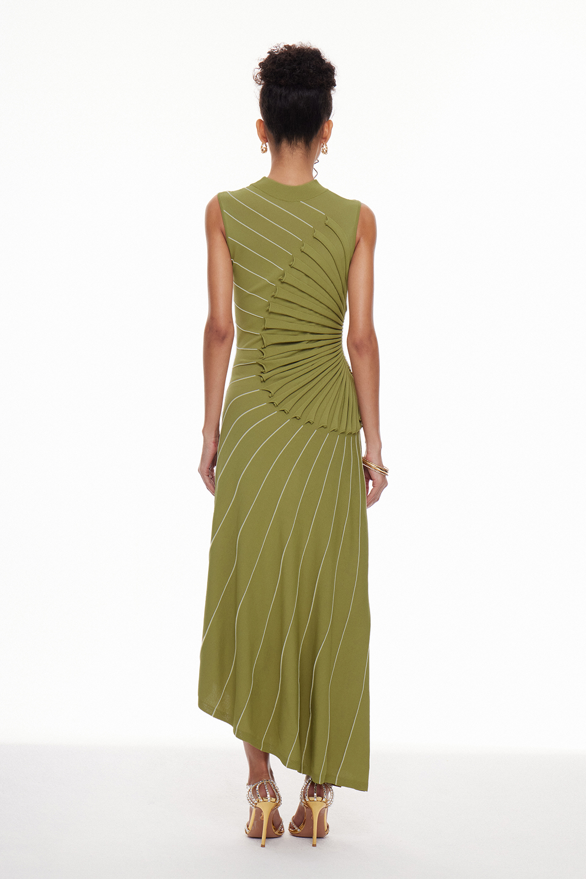 Macdara Asymmetric Knit Maxi Dress