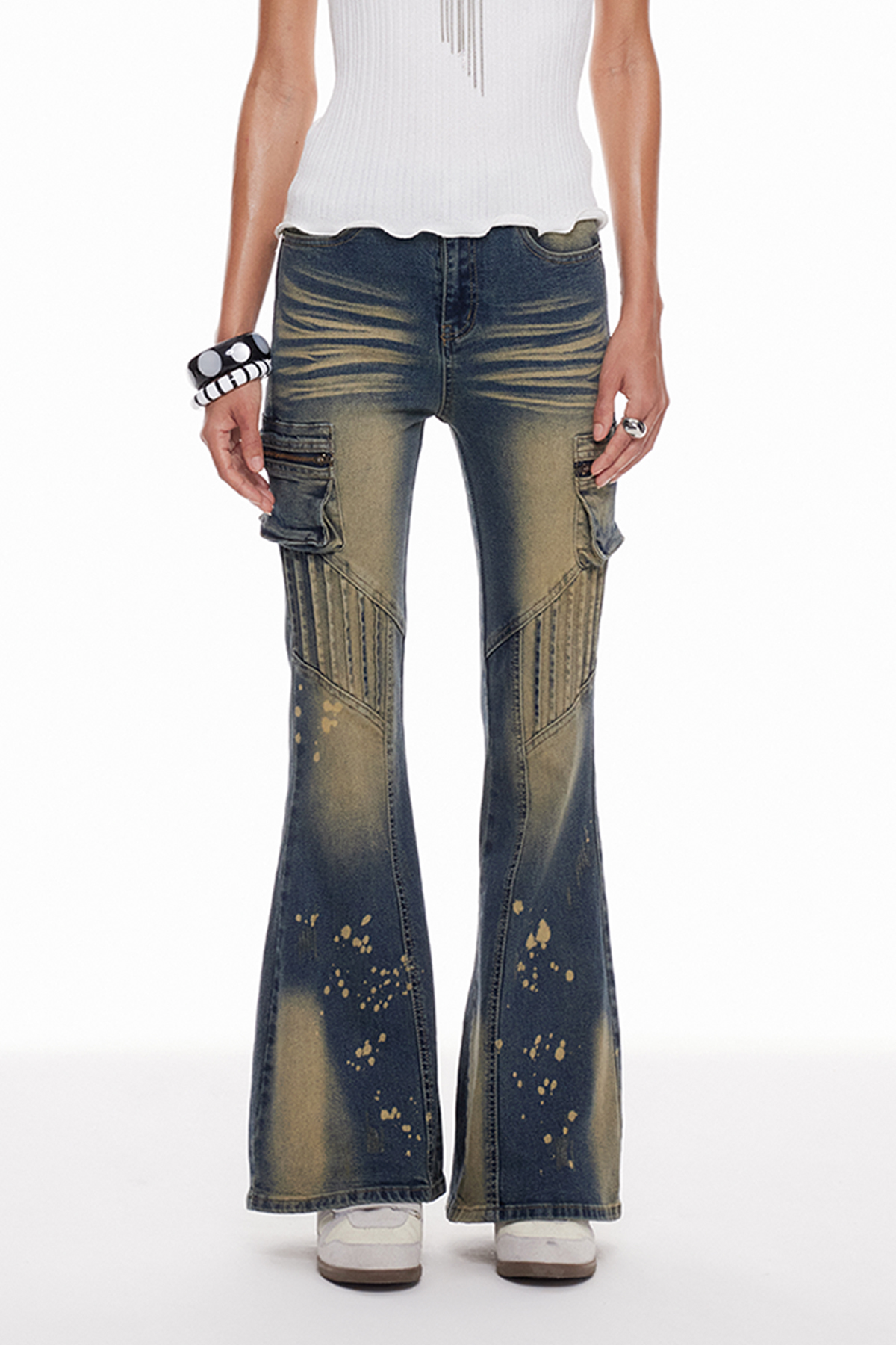 Macha Bleached Bootcut Jeans