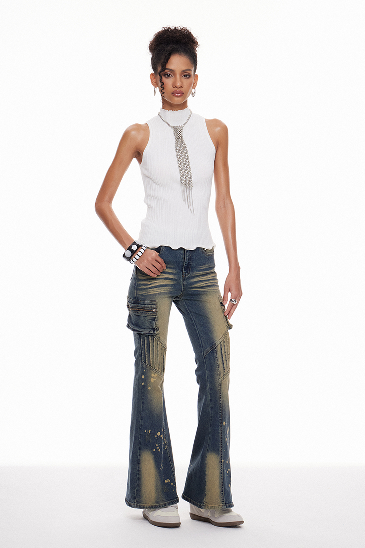 Macha Bleached Bootcut Jeans