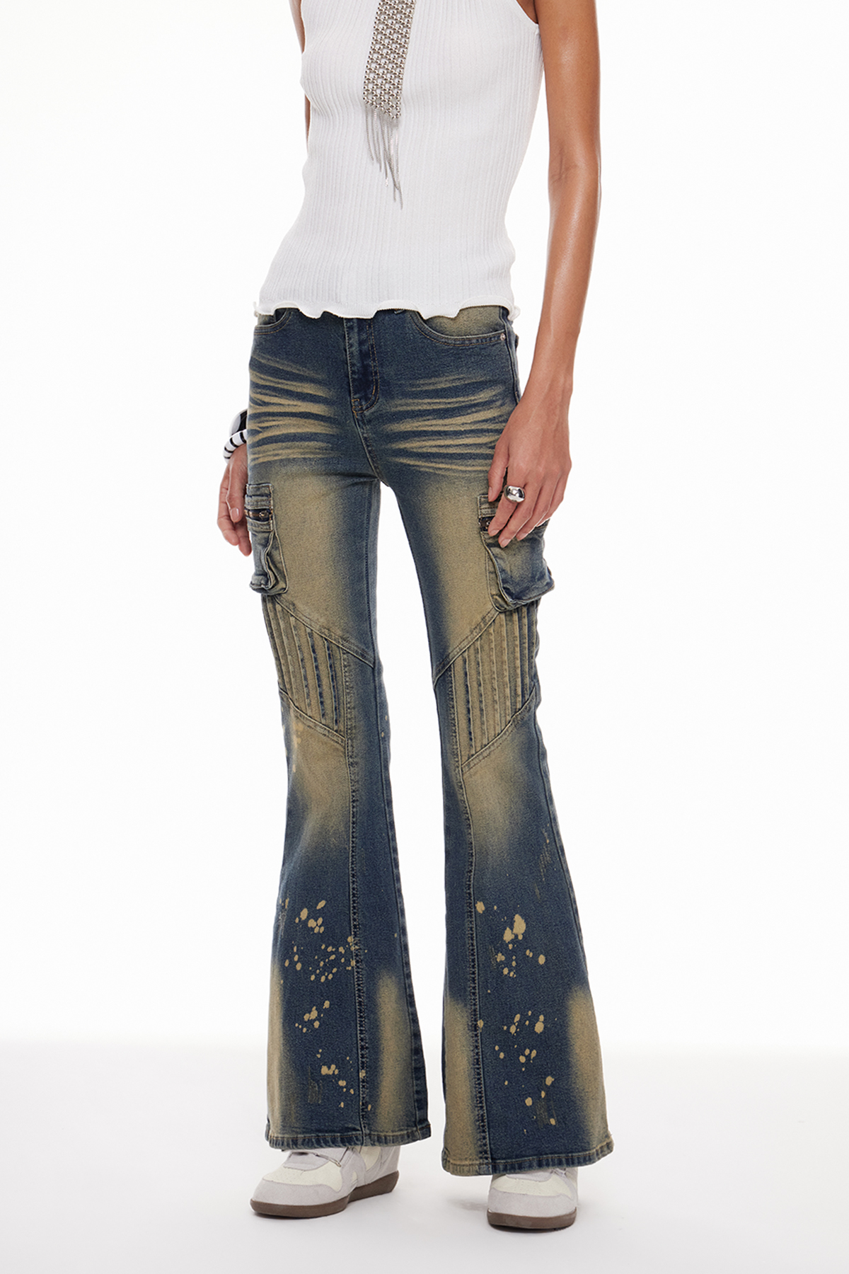 Macha Bleached Bootcut Jeans