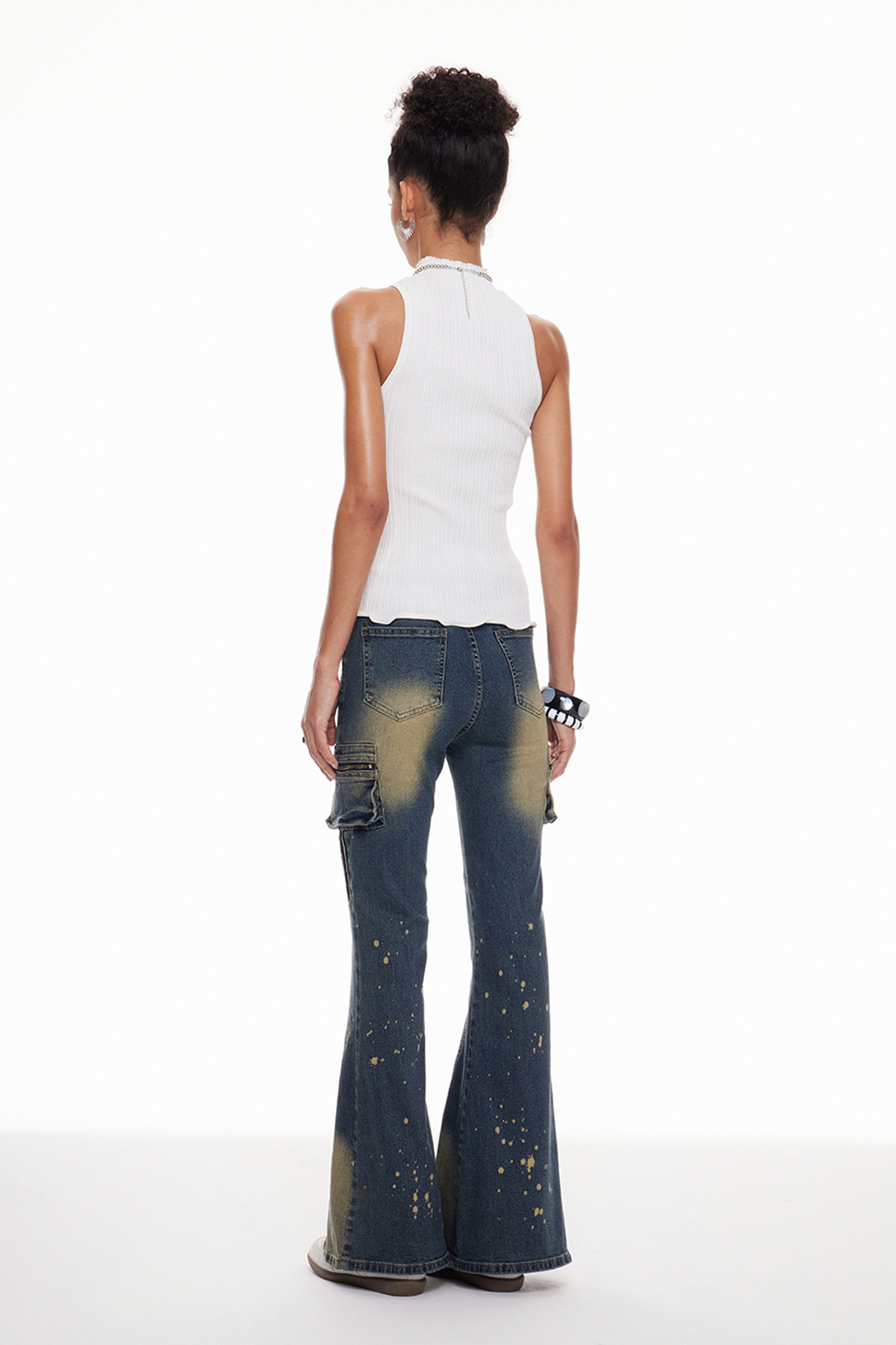 Macha Bleached Bootcut Jeans