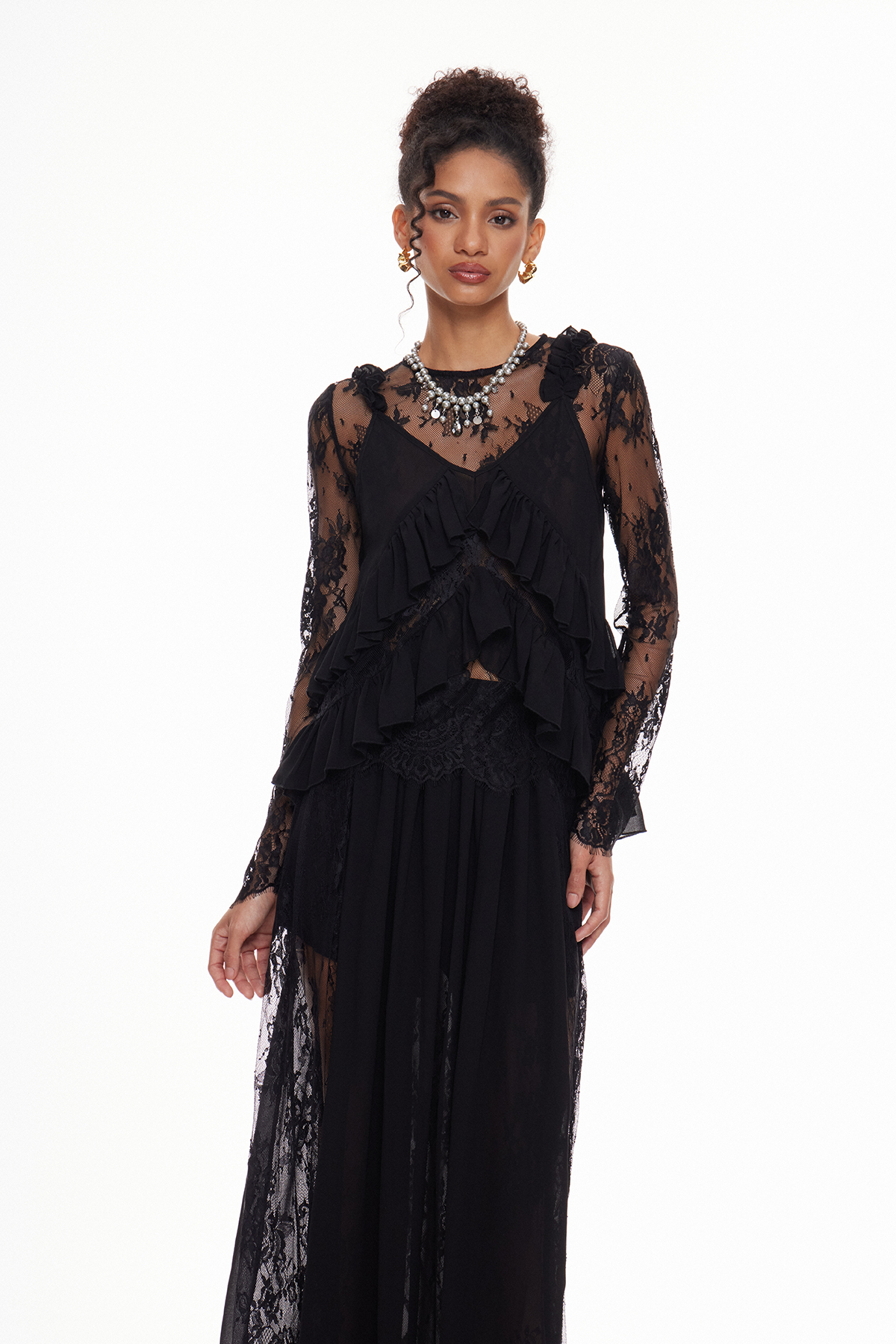 Madalen Lace Three Piece Skirt Set