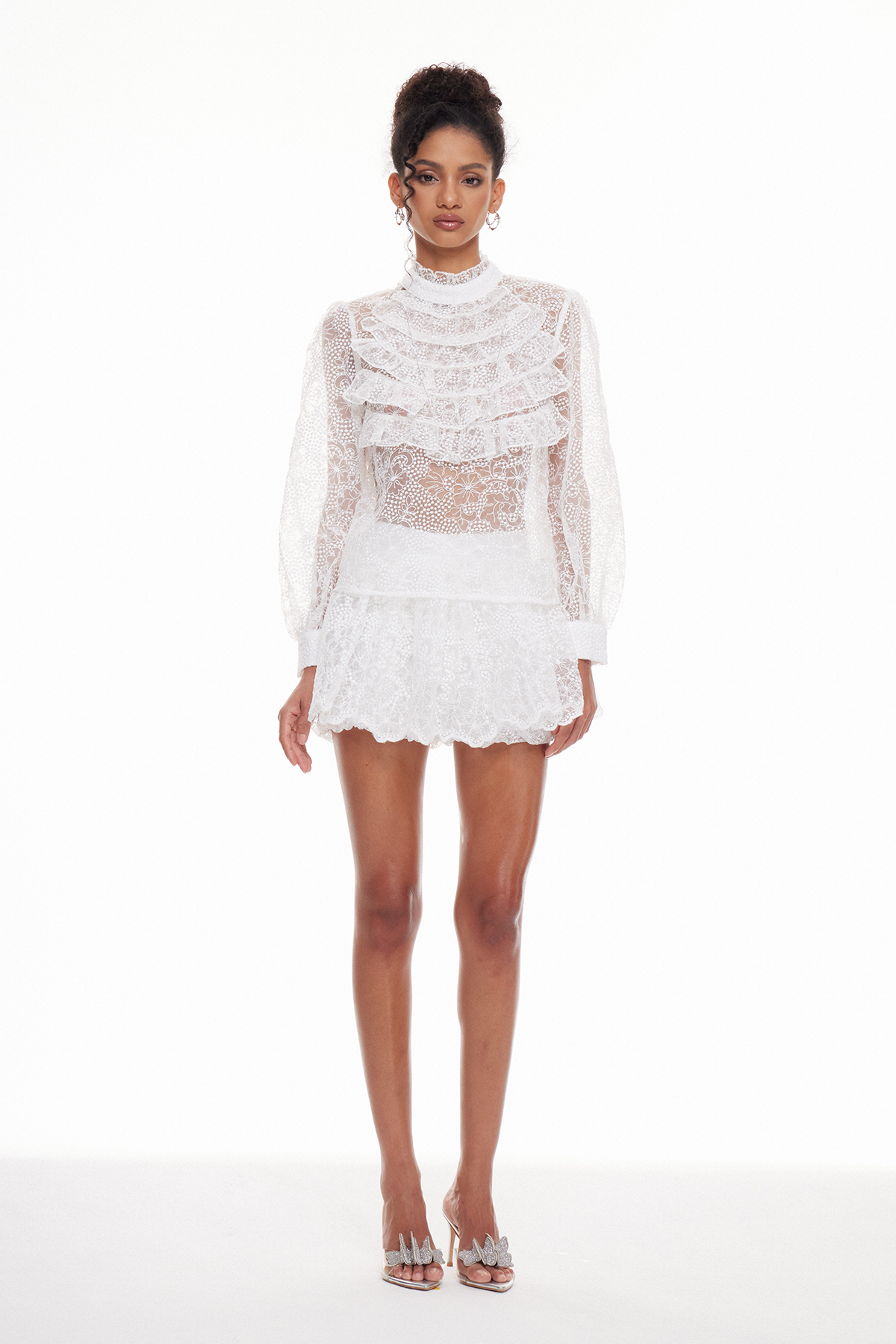 Madalyn Embroidered Bubble Skirt Set