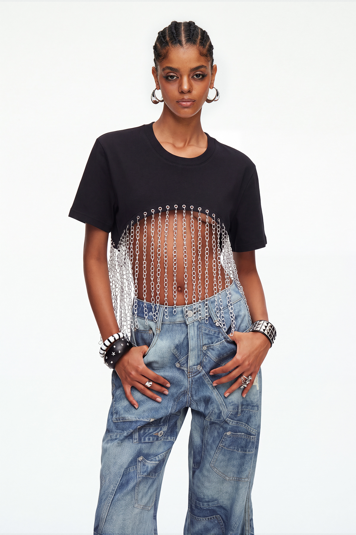 Madana Chain Top In Black