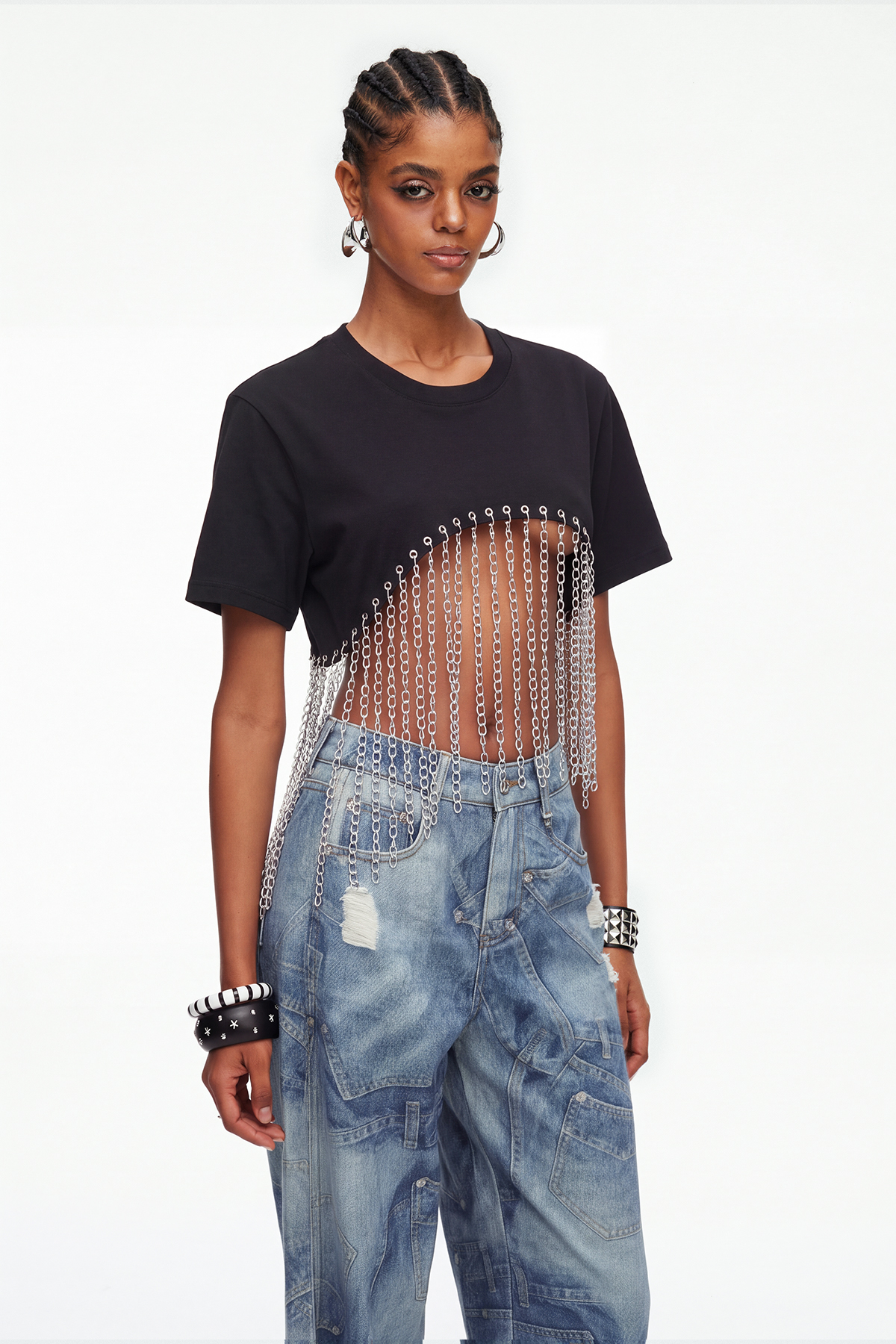 Madana Chain Top In Black
