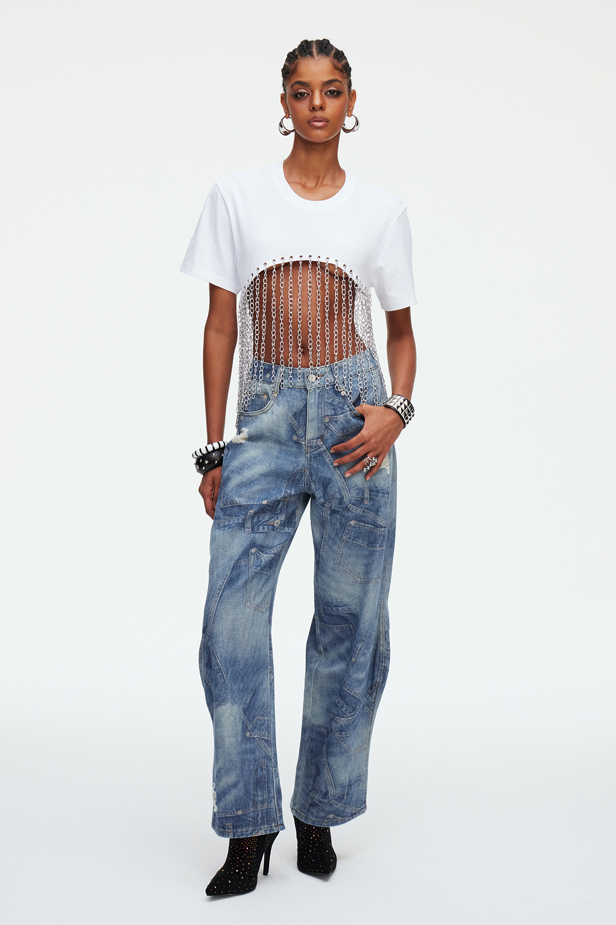Madara Deconstruct Ripped Jeans
