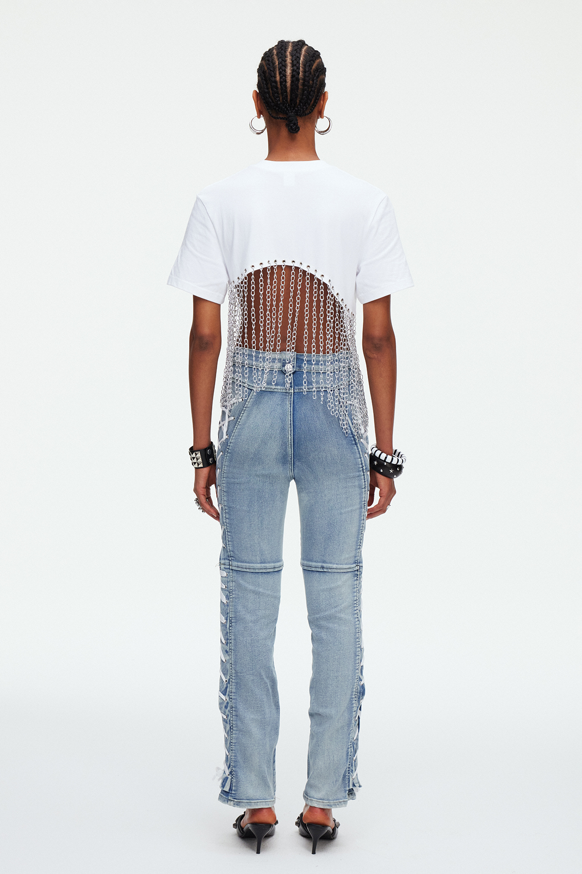 Madchen Lace Up Jeans
