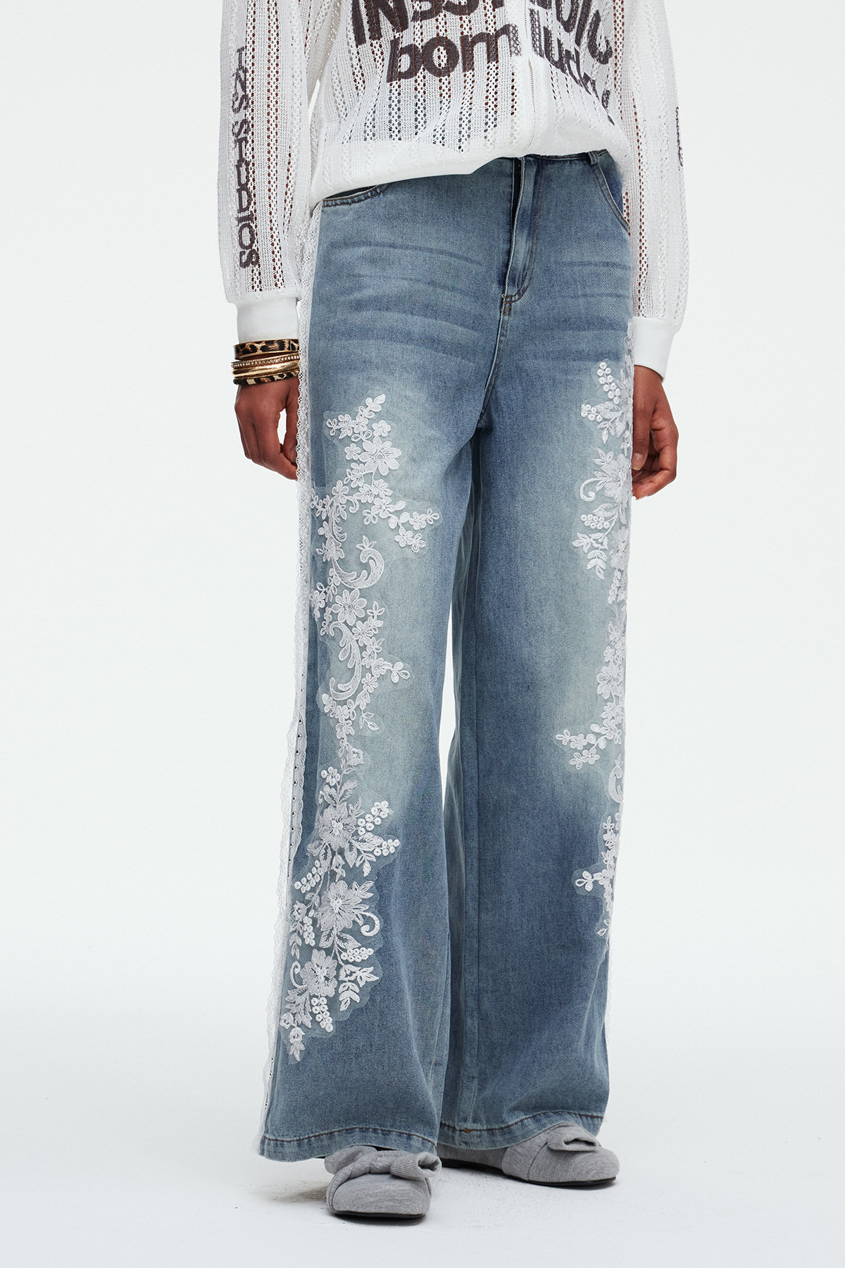 Maddalena Floral Lace Jeans