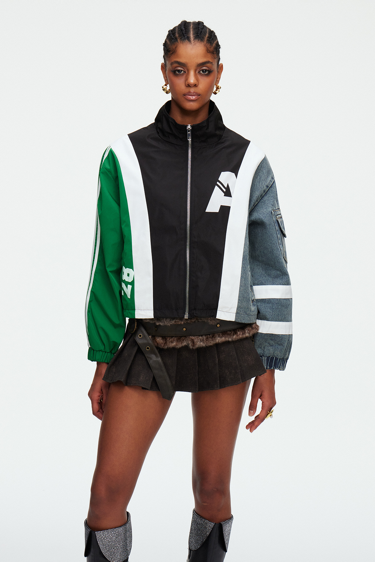 Maddi Deconstruct Print Jacket