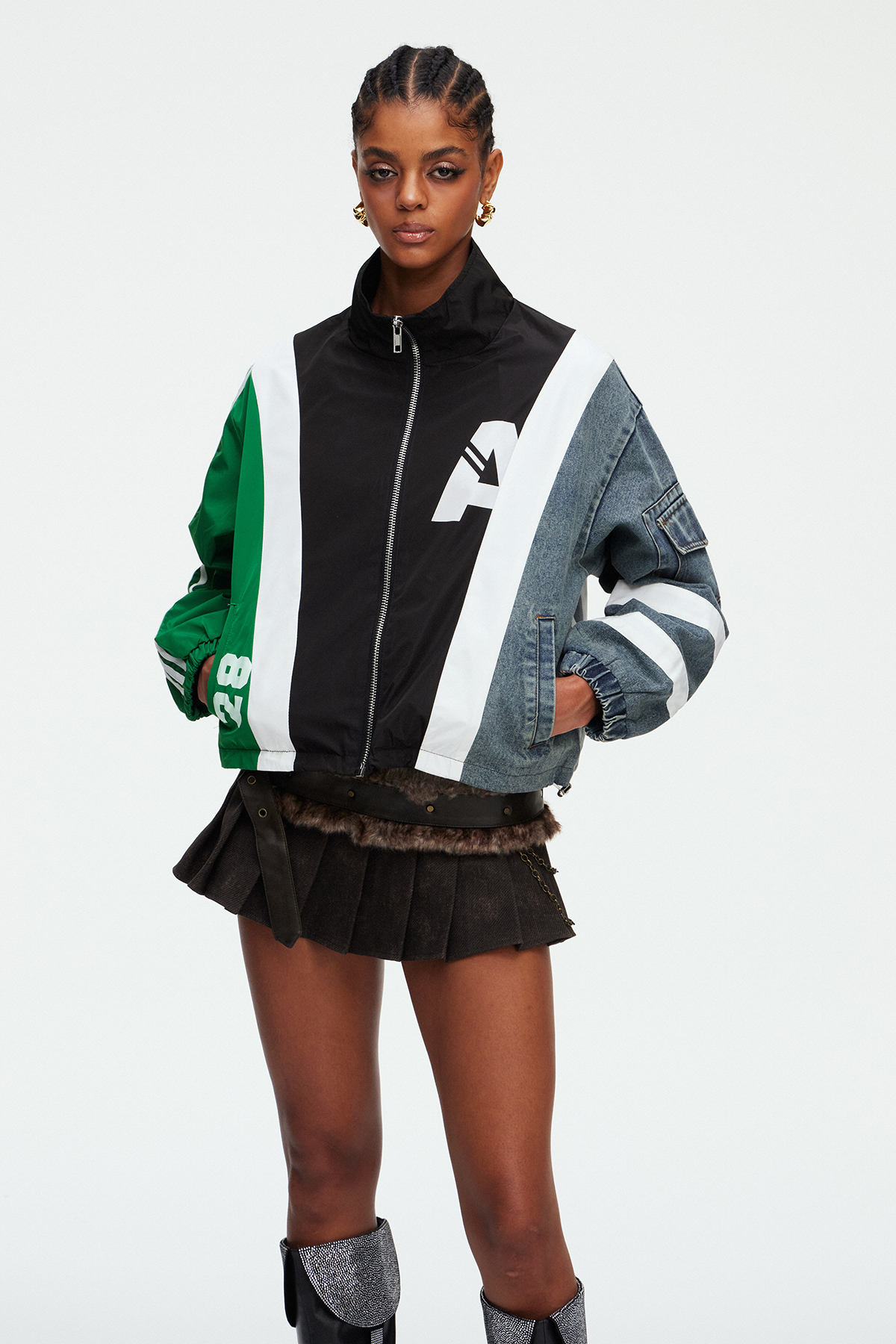 Maddi Deconstruct Print Jacket