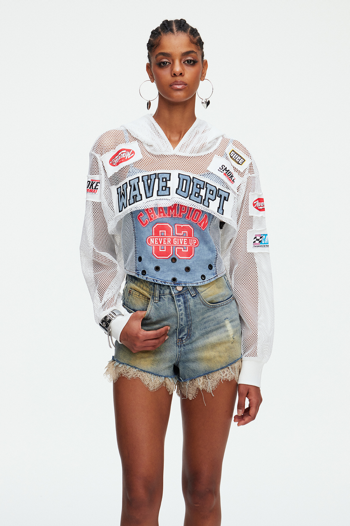 Maddie Cutout Denim Top