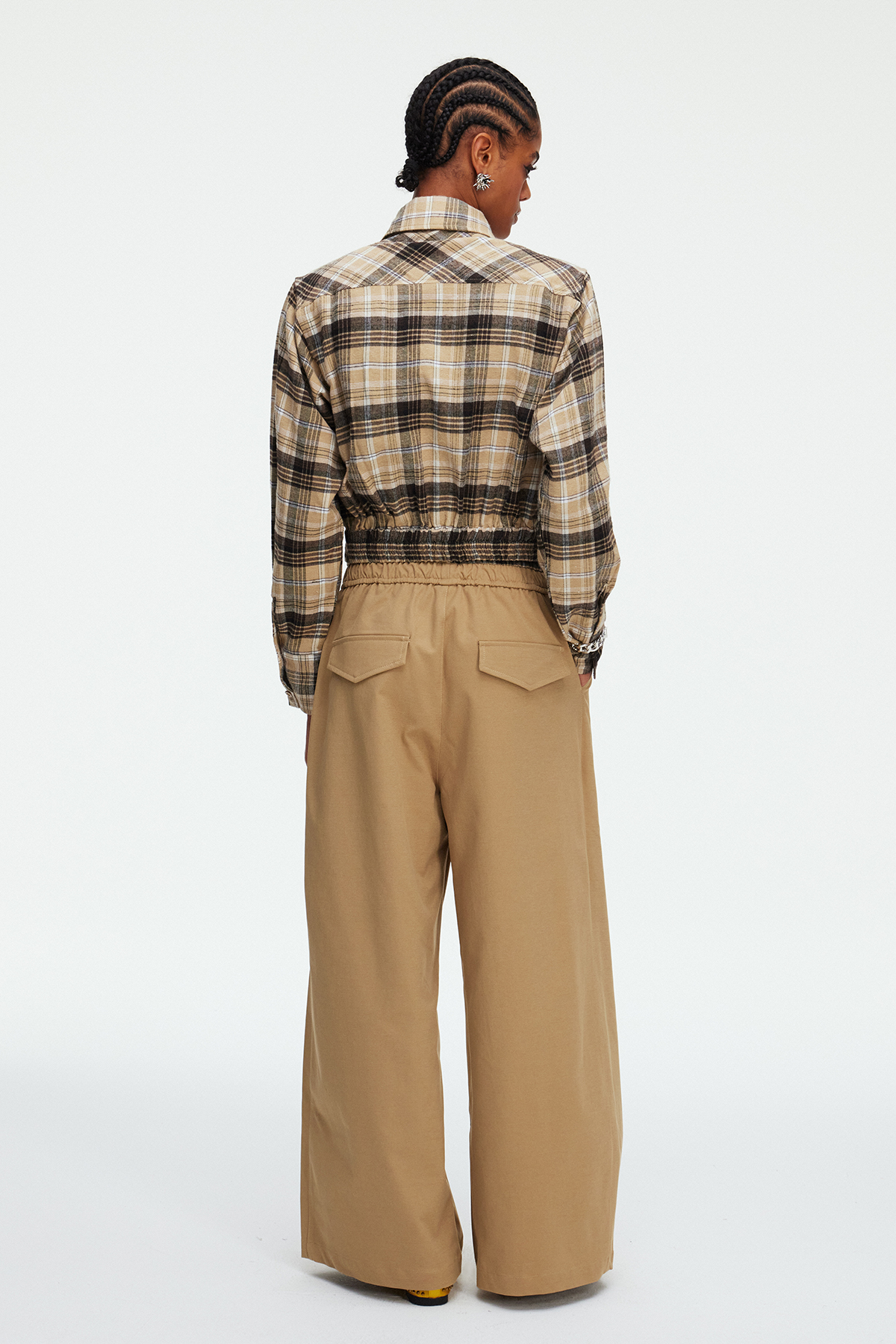 Madelen Grid Pants Set