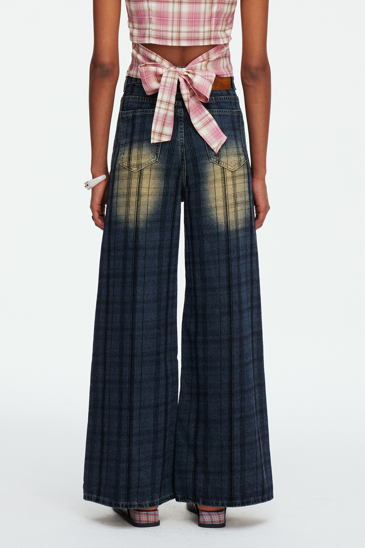 Madeline Stripe Barrel Jeans