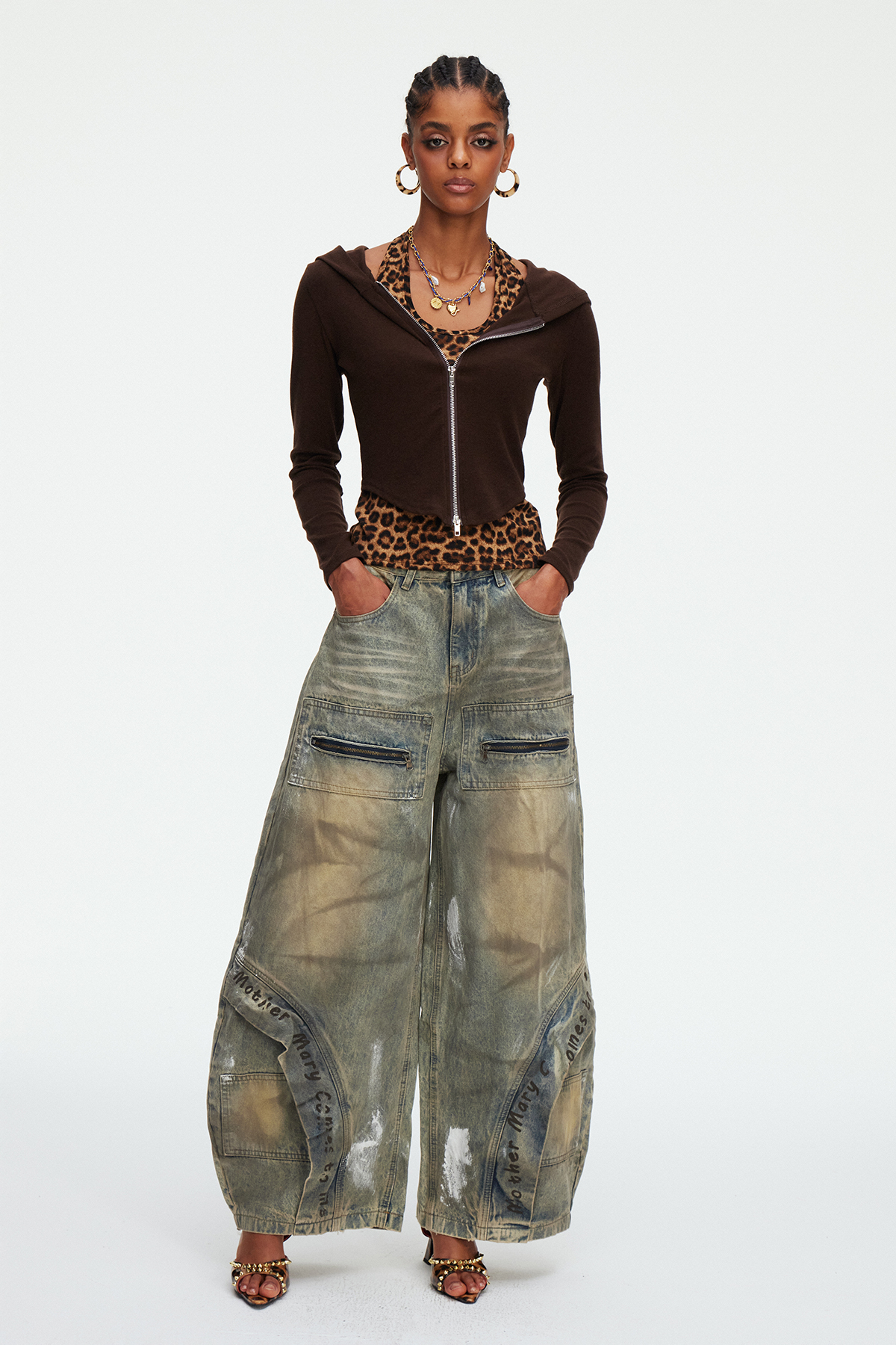 Madeline Tie Dye Baggy Jeans