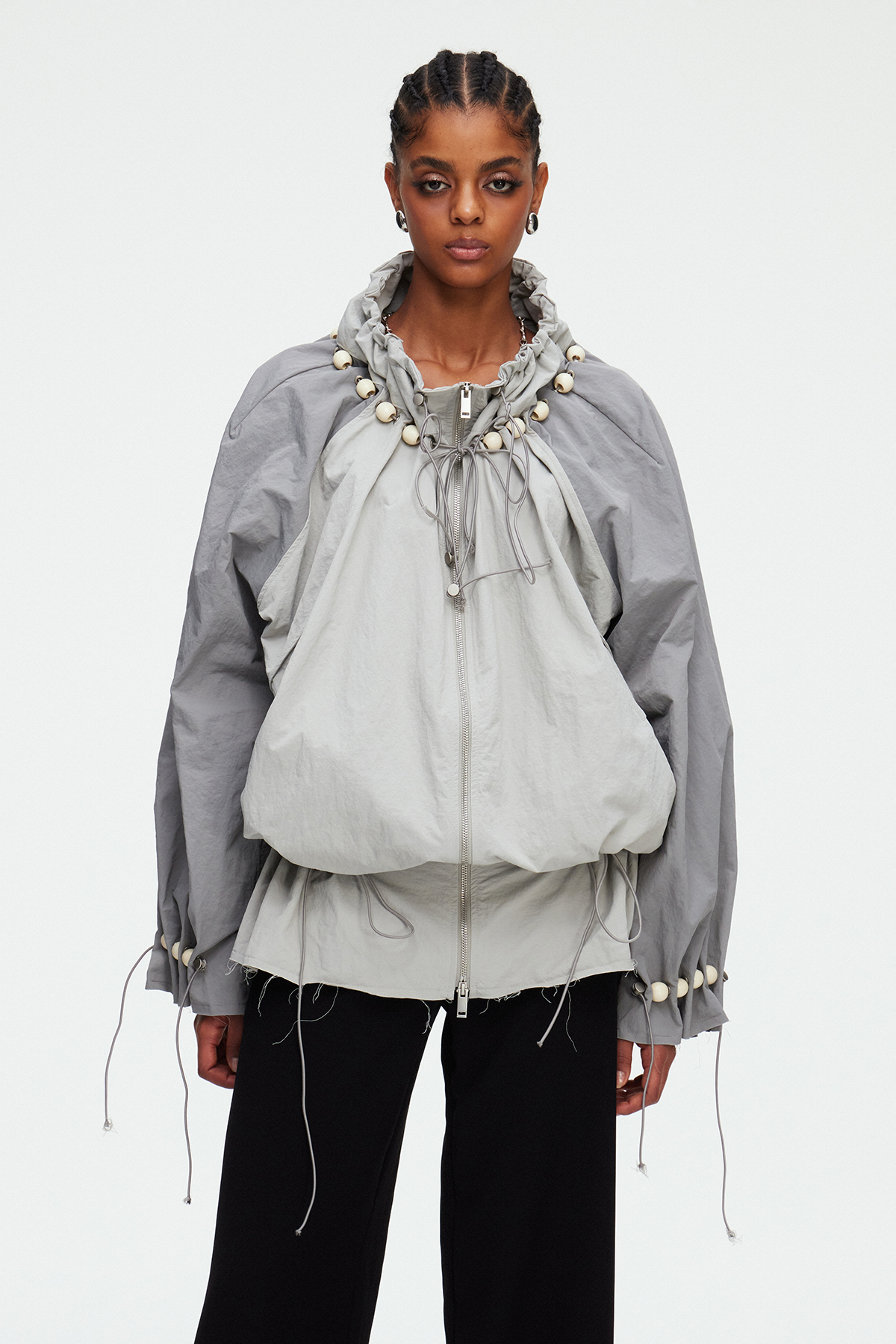 Madelyn Drawstring Colorblock Top