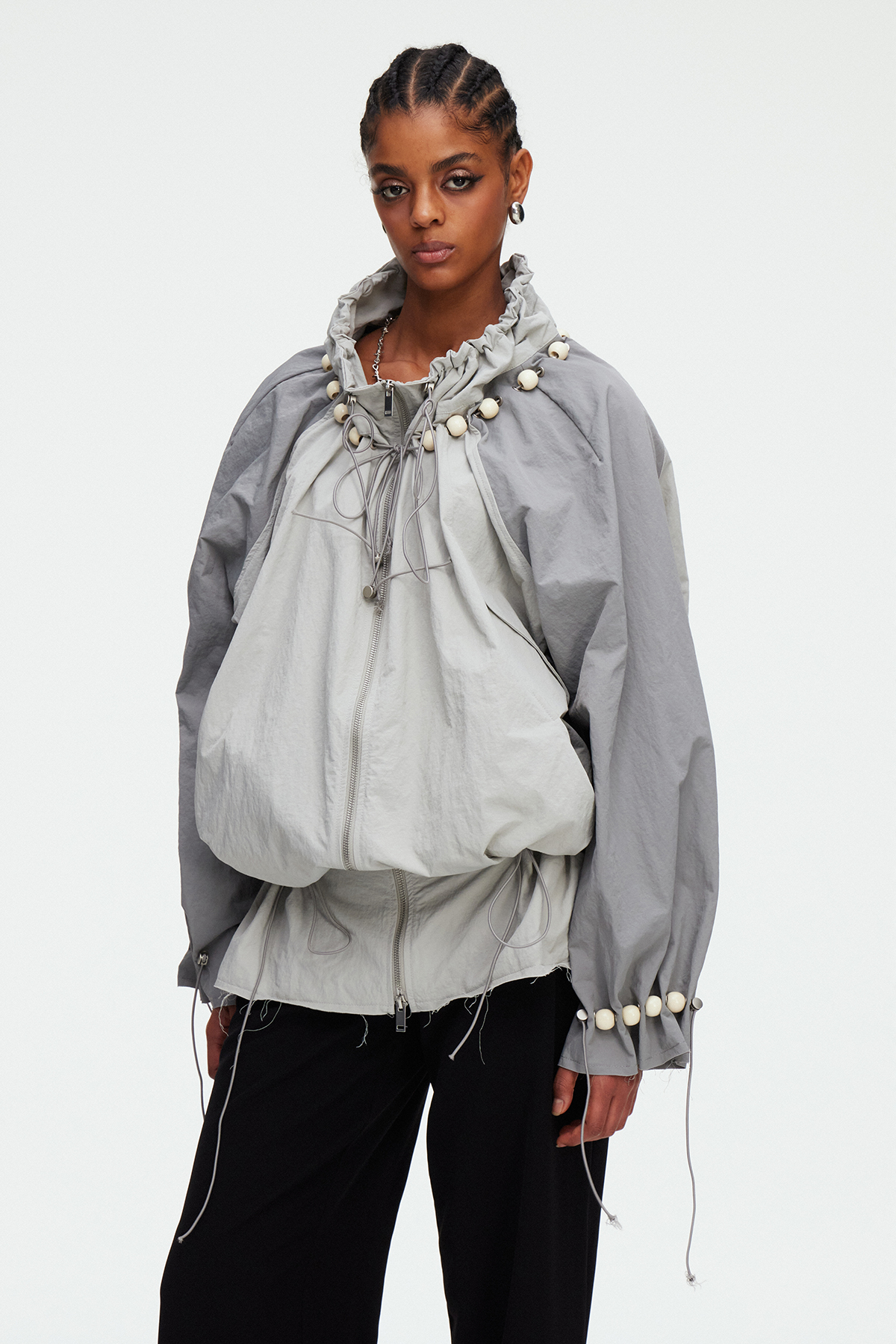 Madelyn Drawstring Colorblock Top