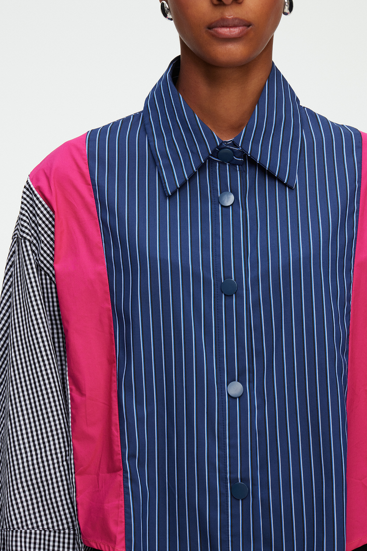 Madelynn Deconstruct Stripe Shirt