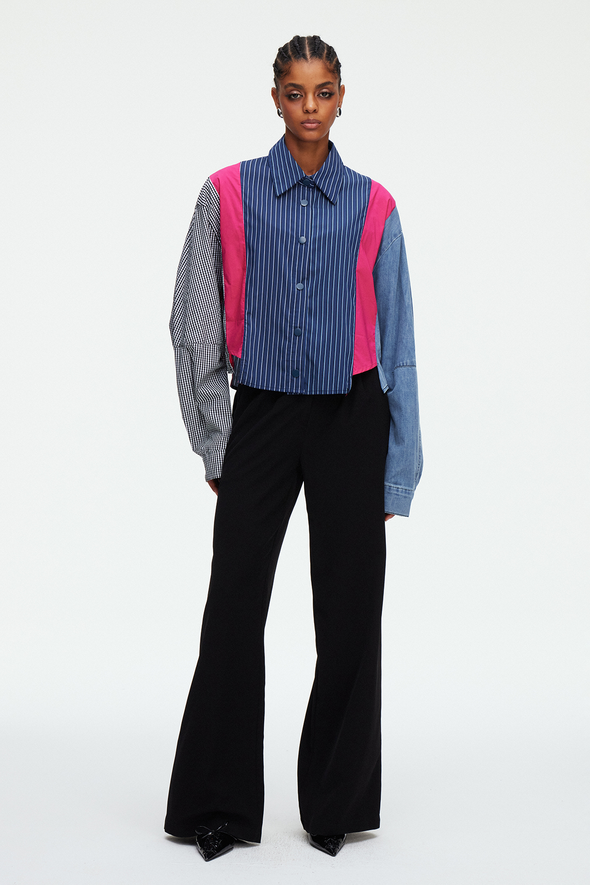Madelynn Deconstruct Stripe Shirt