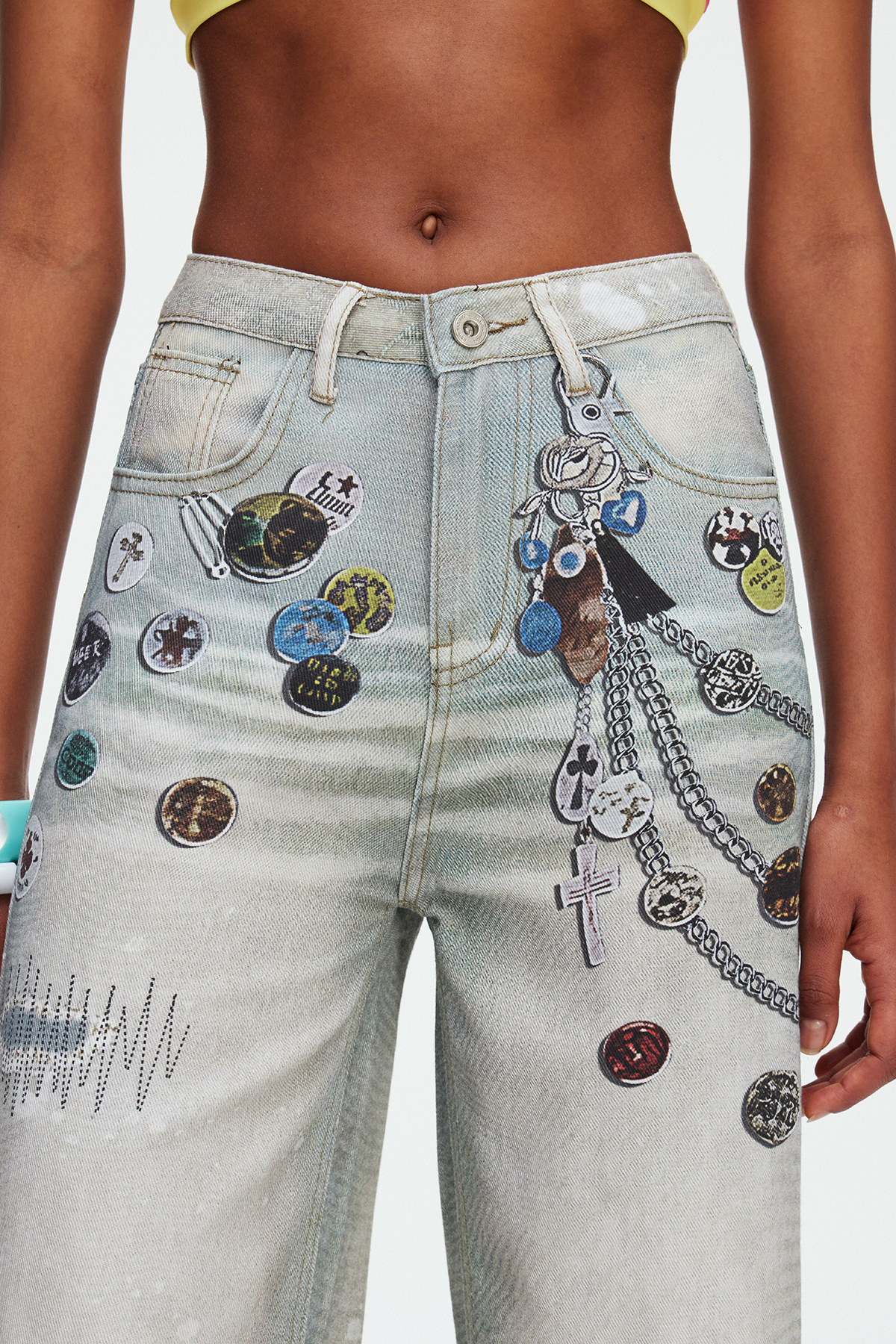 Madhav Print Jeans