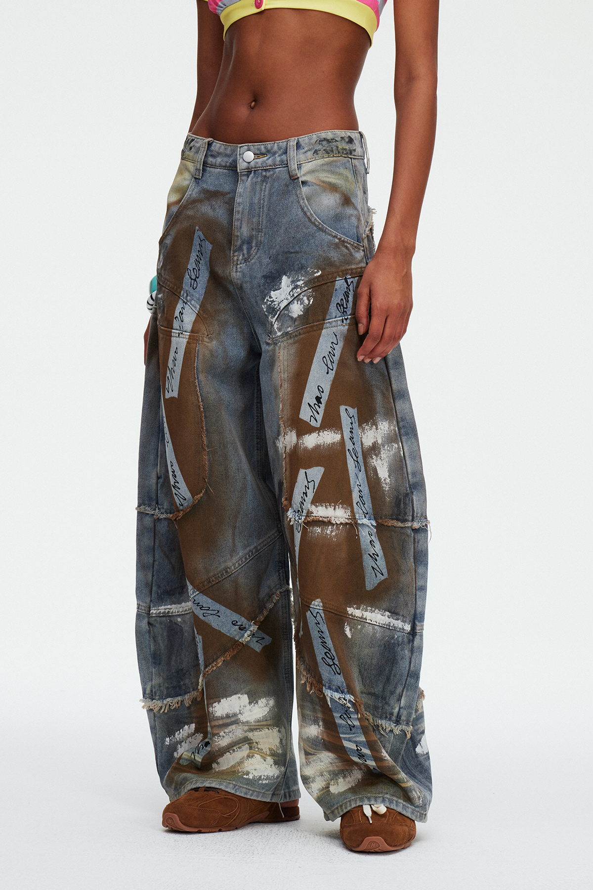 Madhava Tie Dye Fringe Jeans