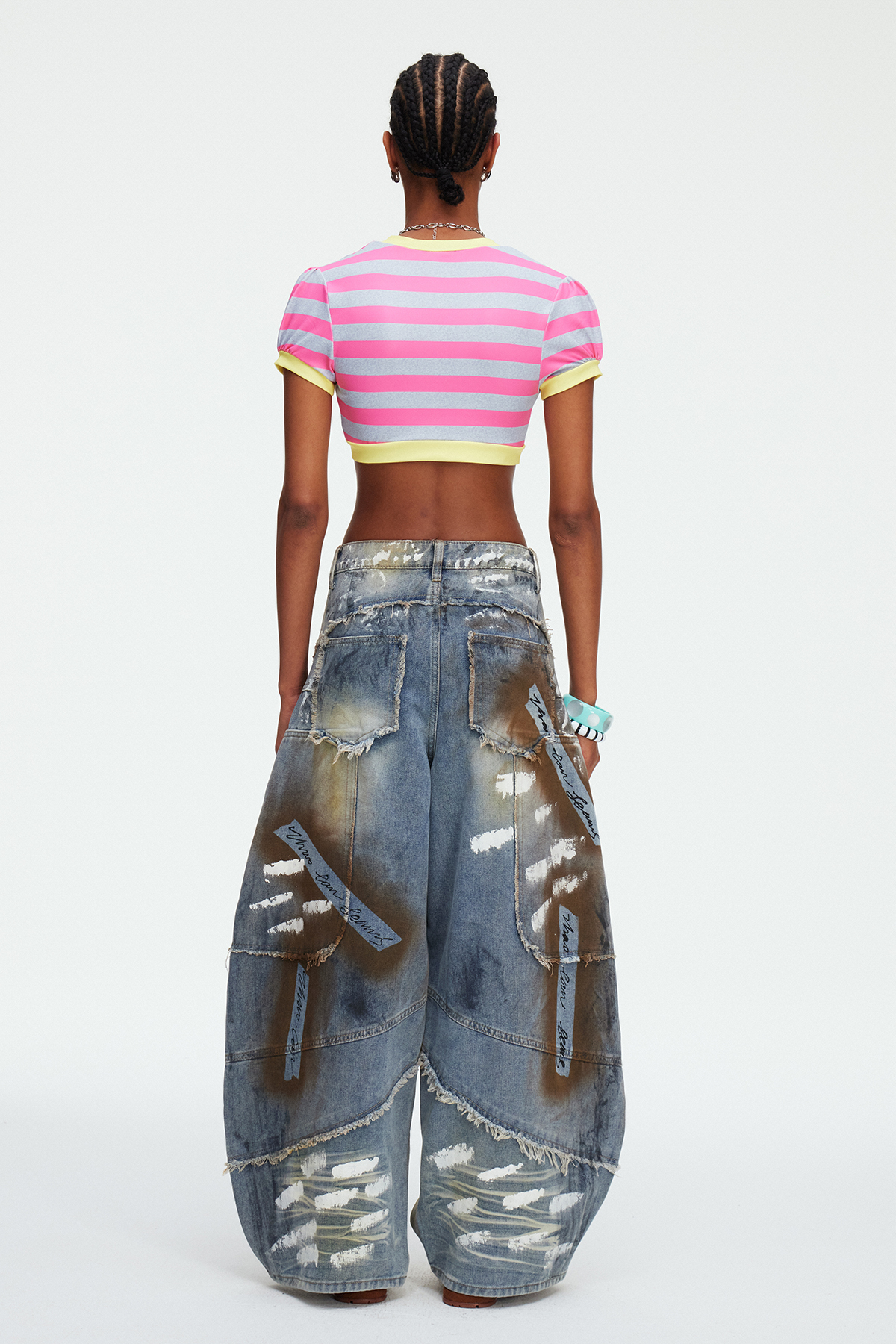 Madhava Tie Dye Fringe Jeans