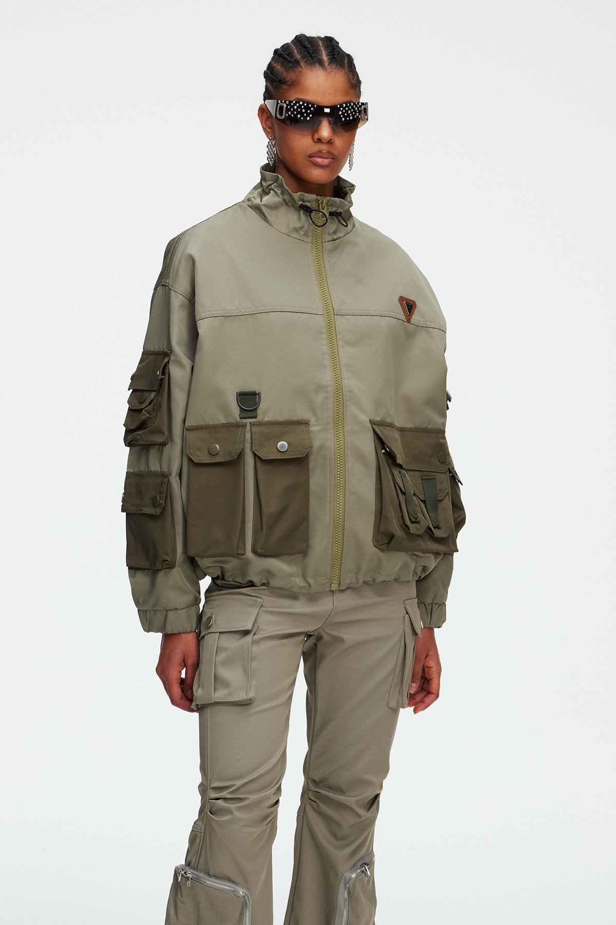 Madison High Neck Pocket Jacket