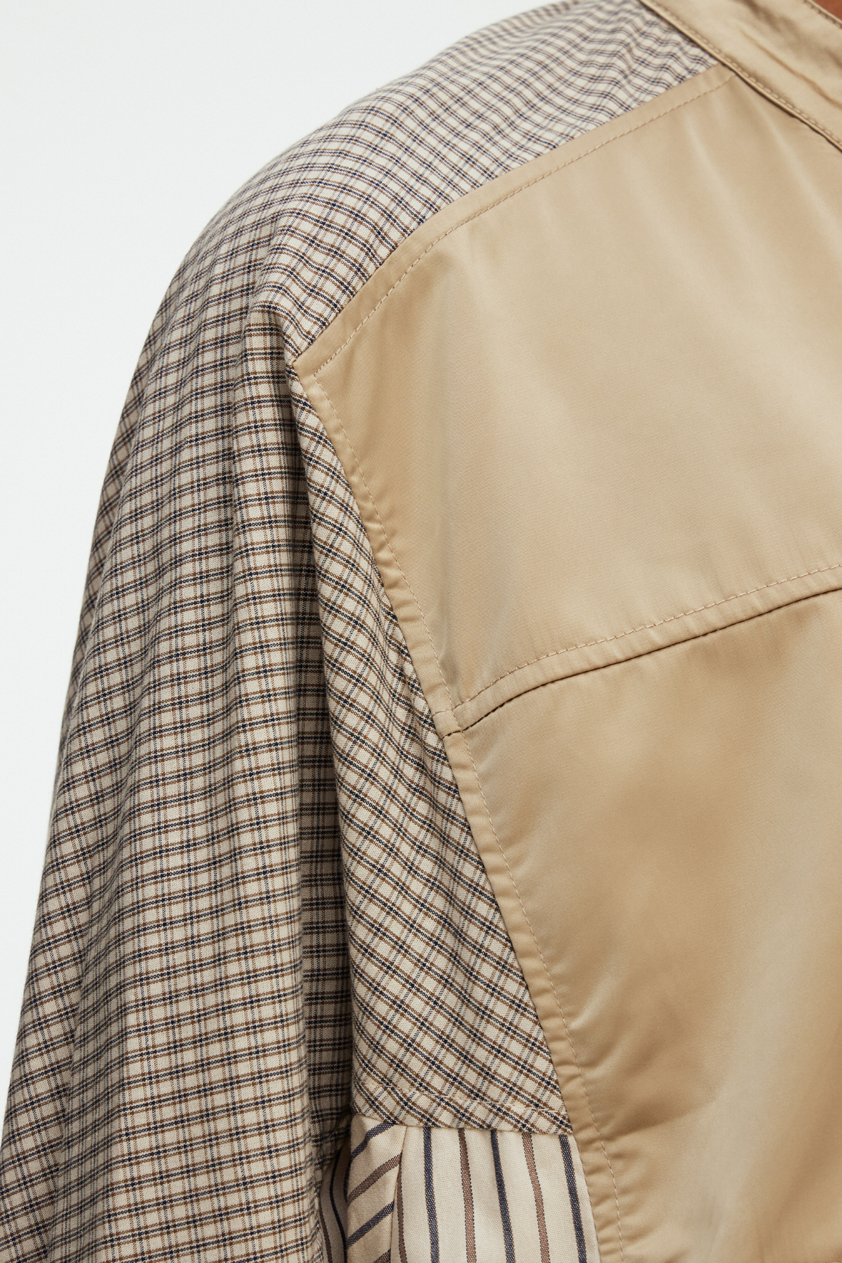 Maegan Stripe Jacket In Khaki