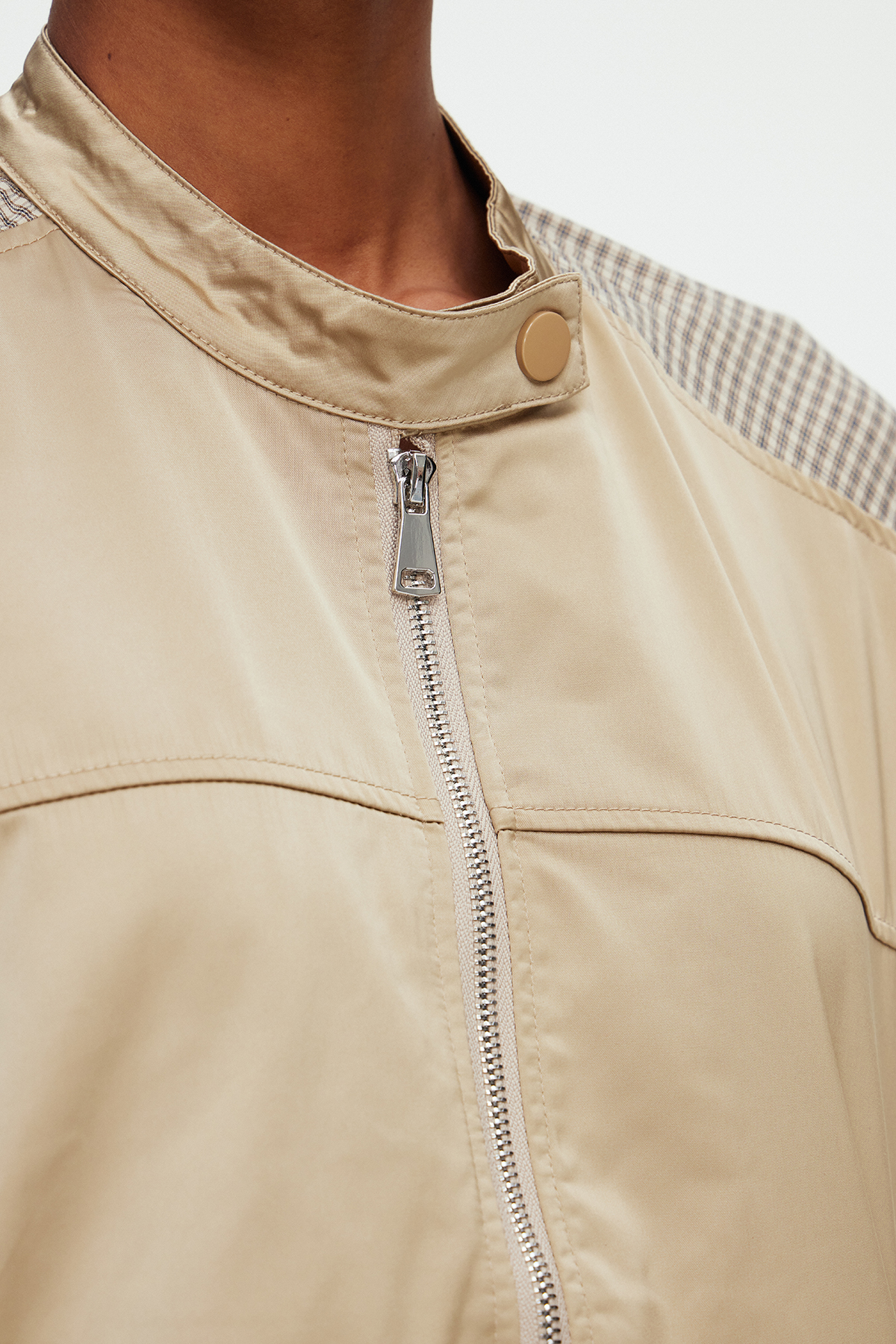 Maegan Stripe Jacket In Khaki