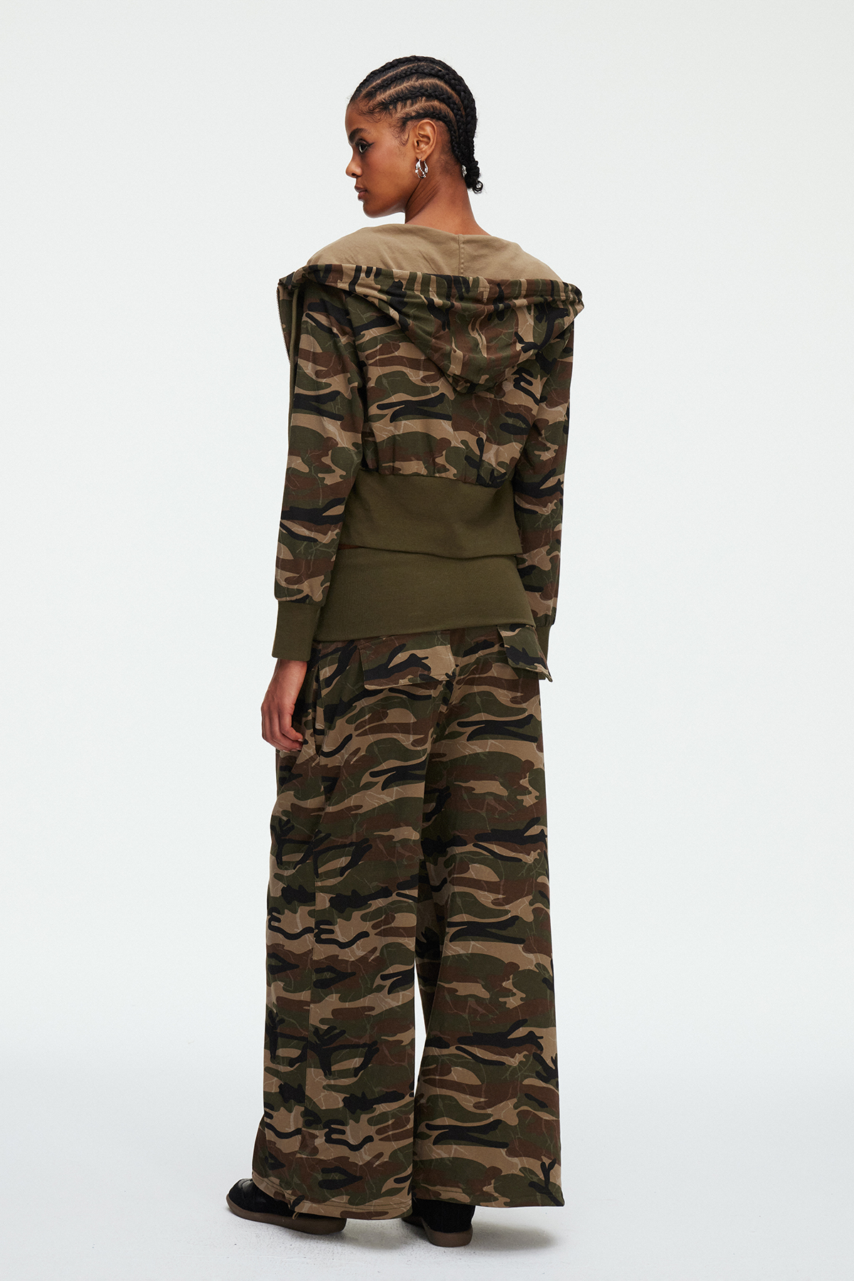 Maeghan Camouflage Three Piece Pants Set