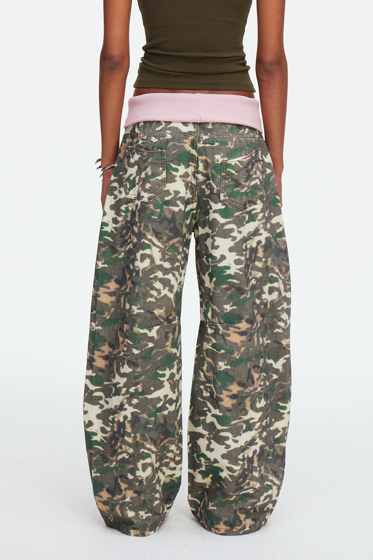 Maeghan Deconstruct Camouflage Jeans