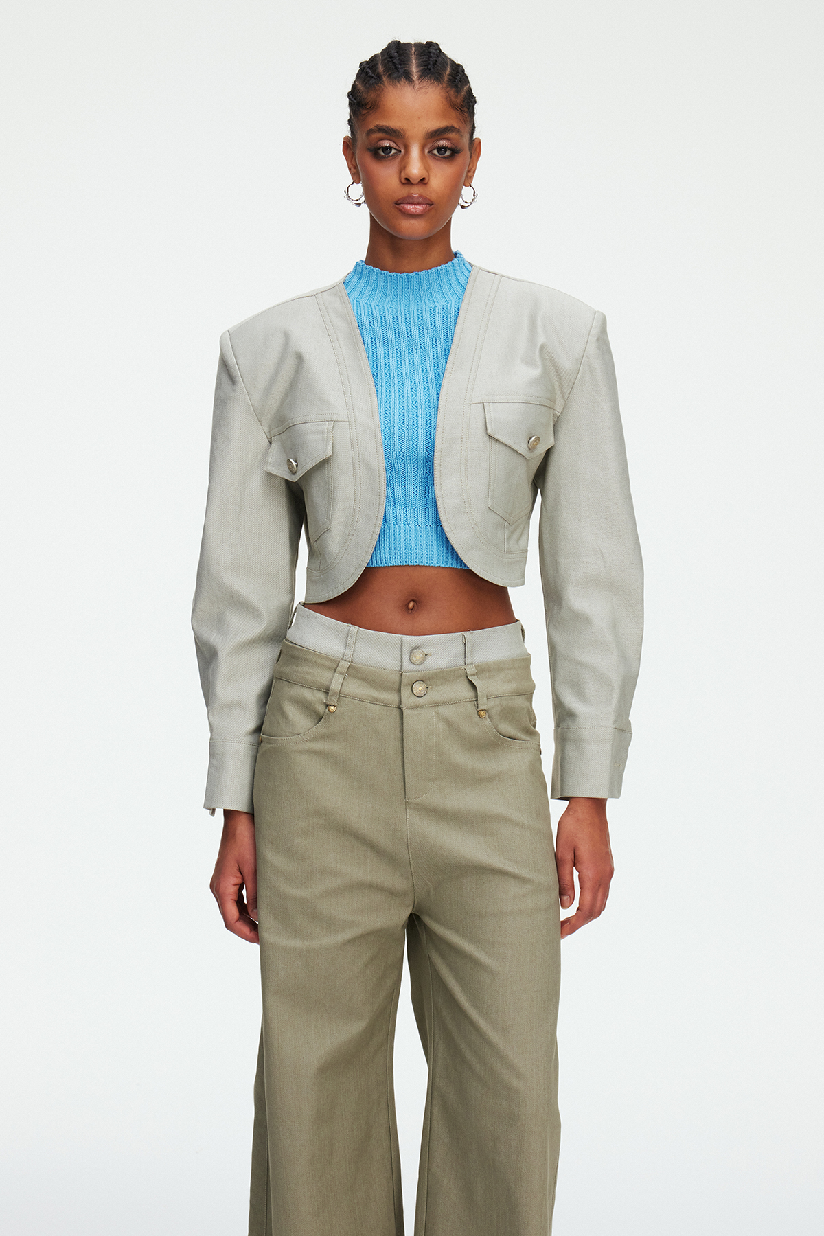 Maelie Crop Pants Set