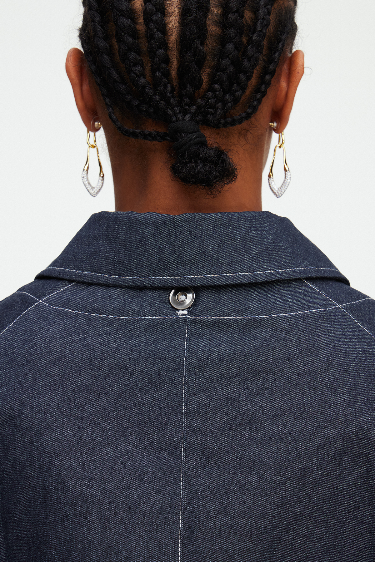 Maelys Shawl Denim Top