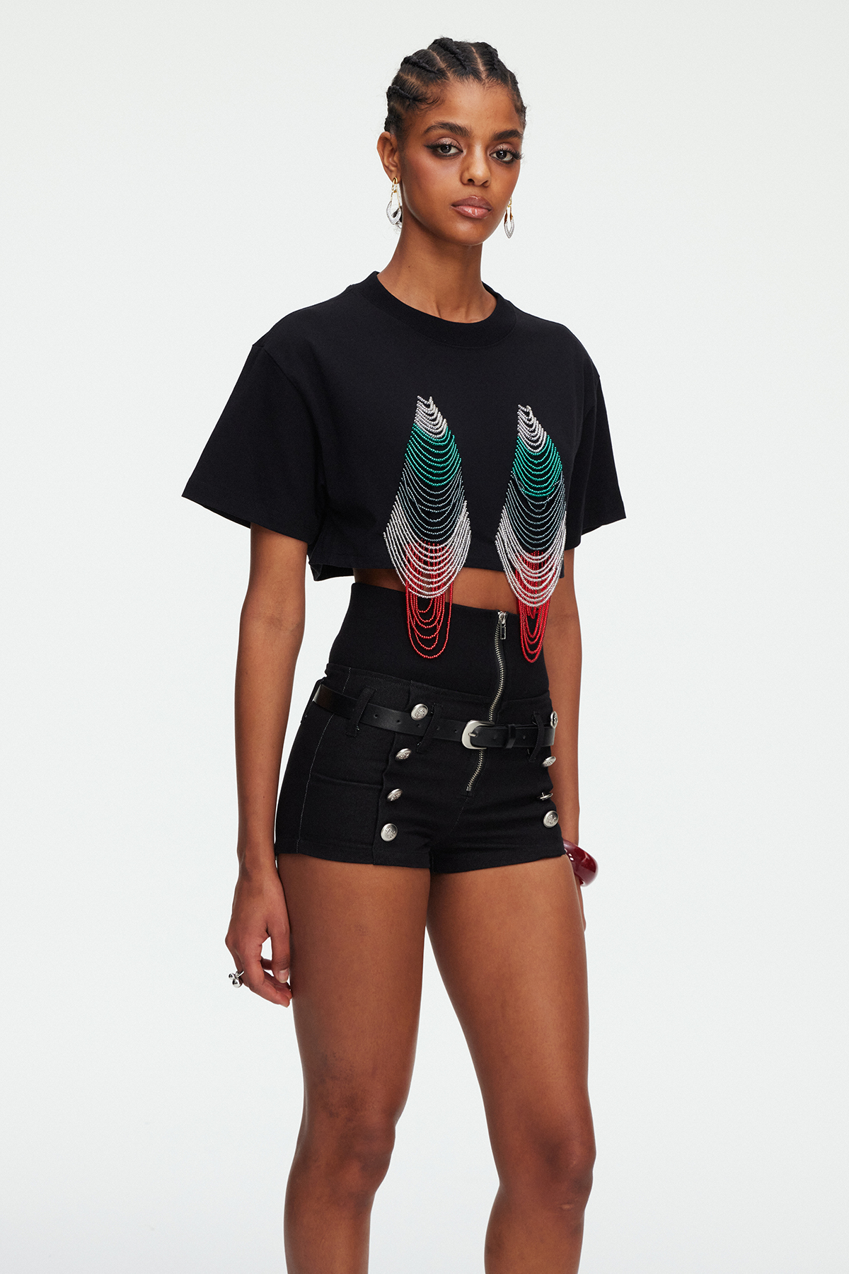 Maeva Crop Bead Top