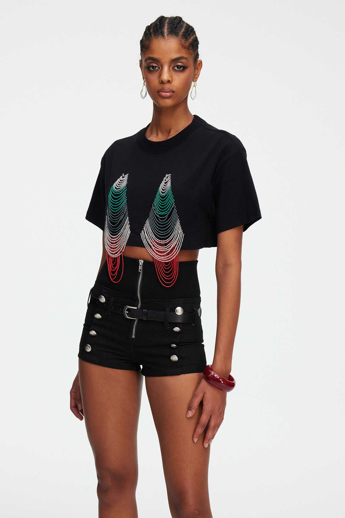 Maeva Crop Bead Top