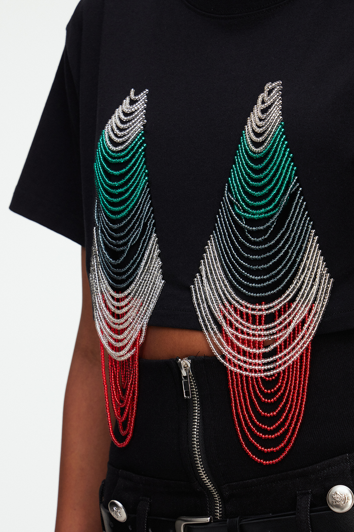 Maeva Crop Bead Top