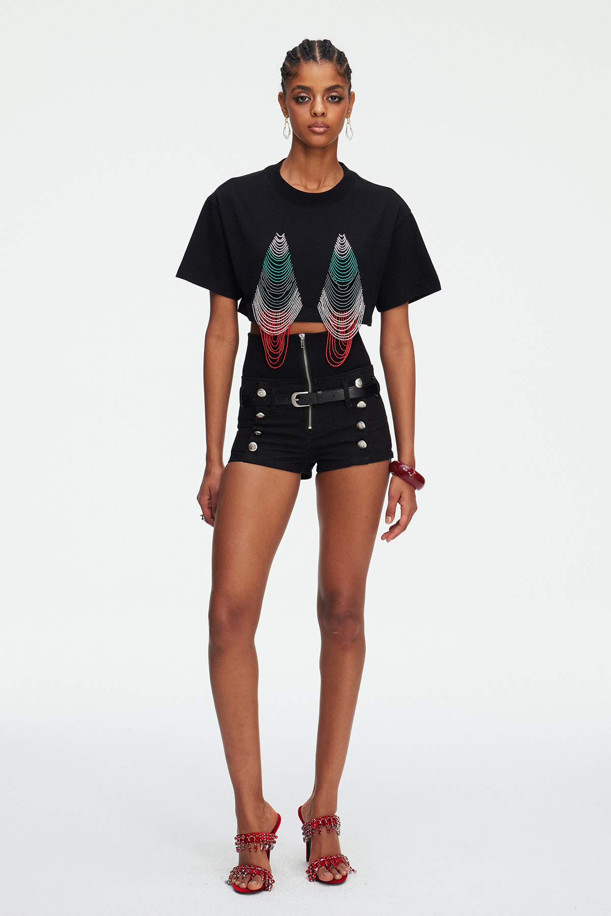 Maeva Crop Bead Top