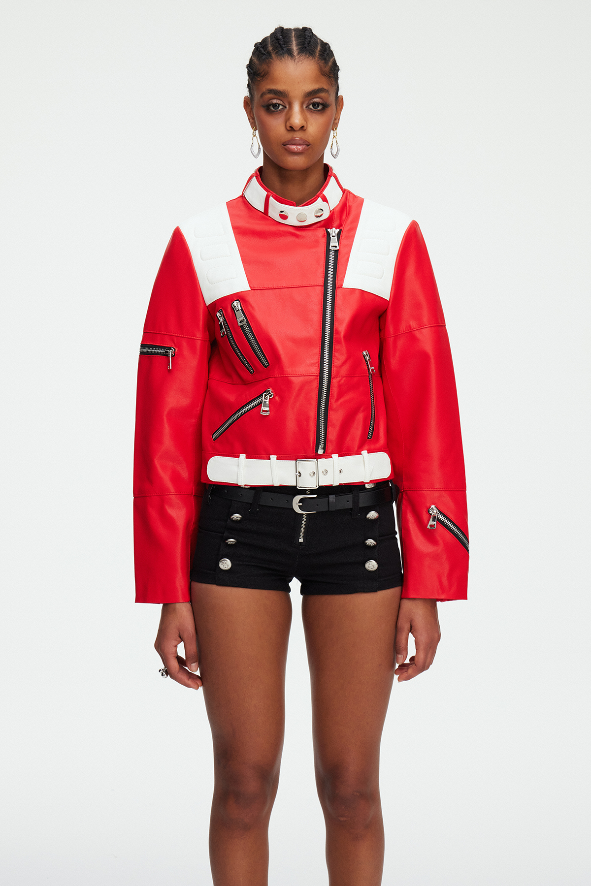 Maeve Zipper Leather Jacket