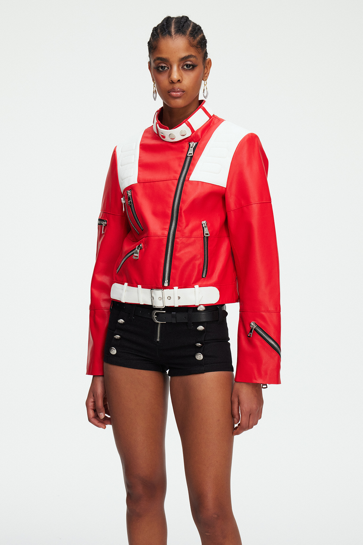 Maeve Zipper Leather Jacket