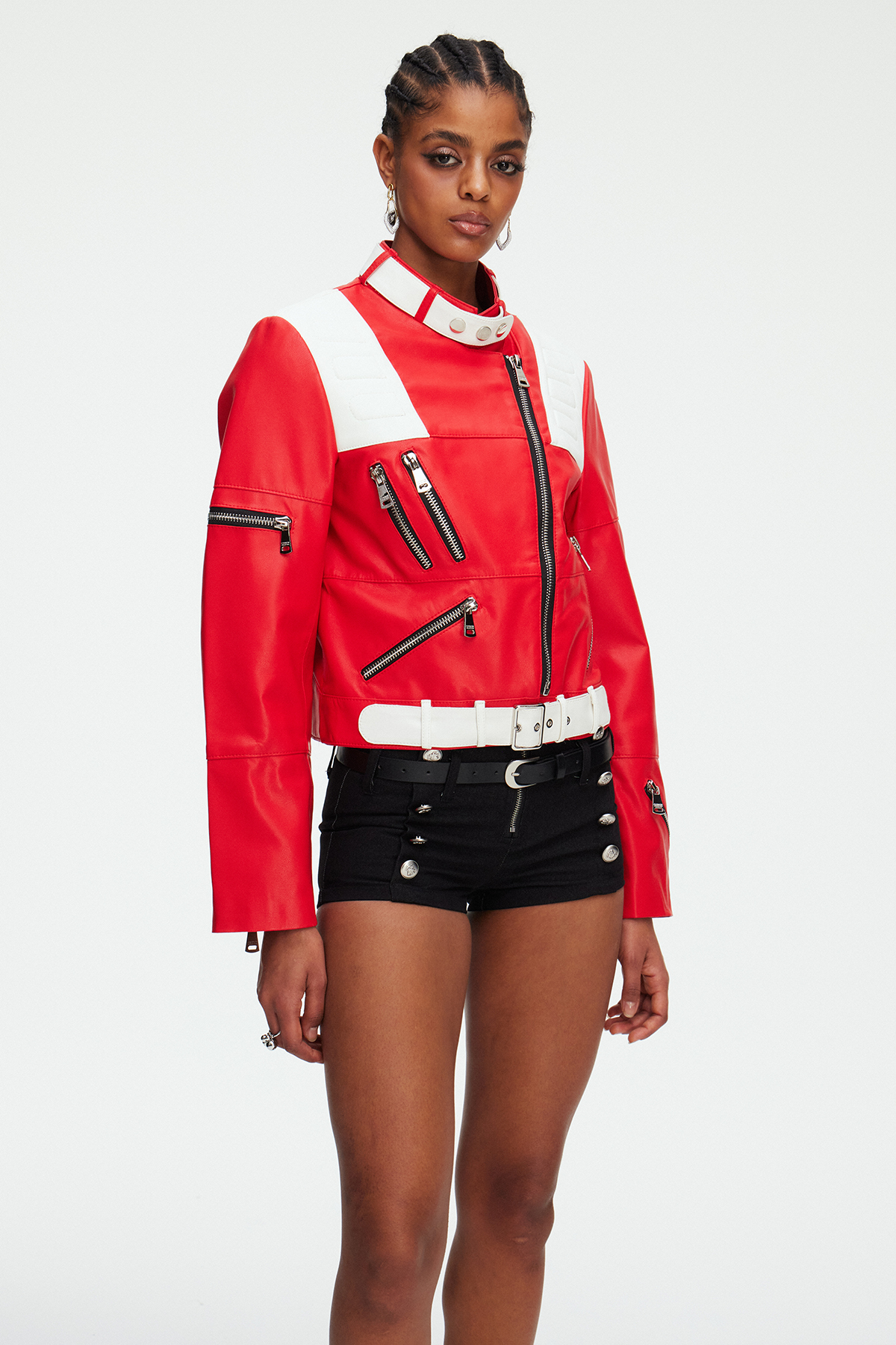 Maeve Zipper Leather Jacket