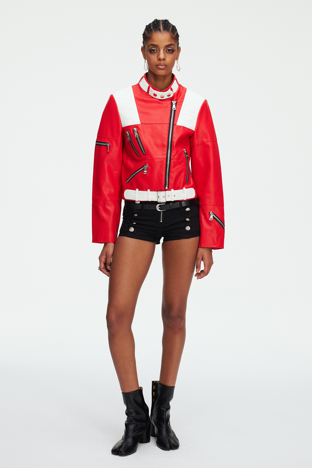 Maeve Zipper Leather Jacket