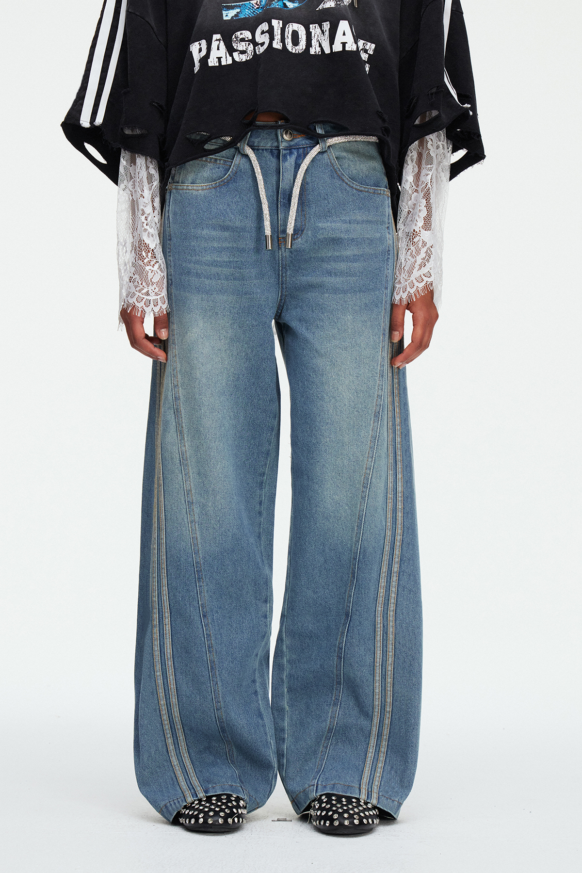 Magalie Stripe Jeans