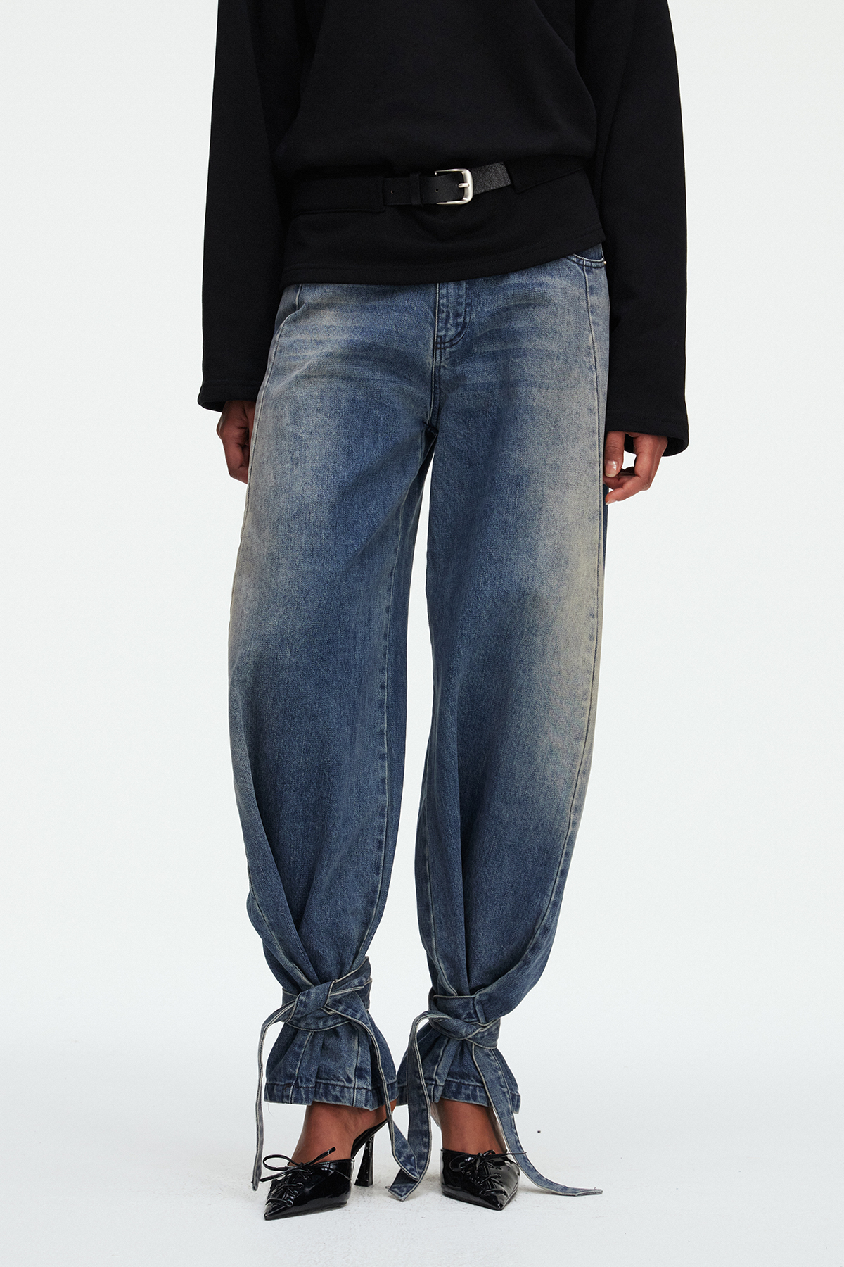 Magalie Tie Up Jeans