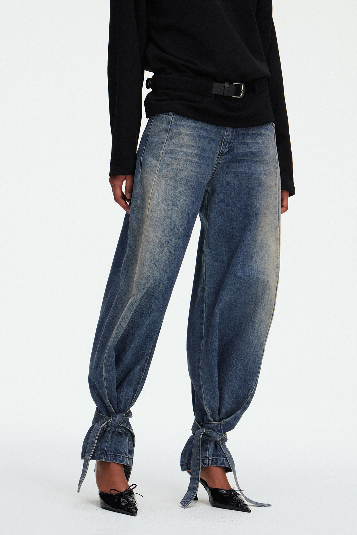 Magalie Tie Up Jeans
