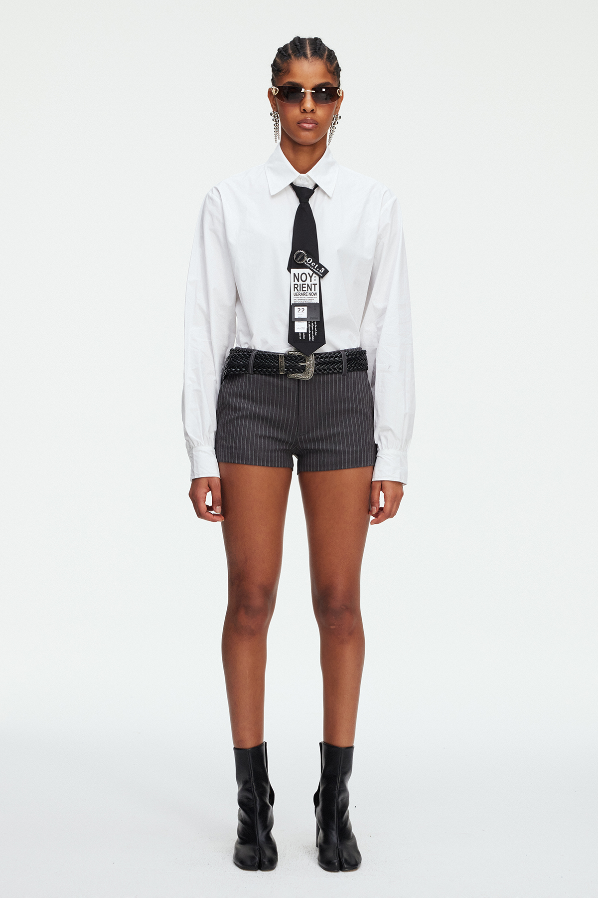 Magdi Three Piece Stripe Shorts Set