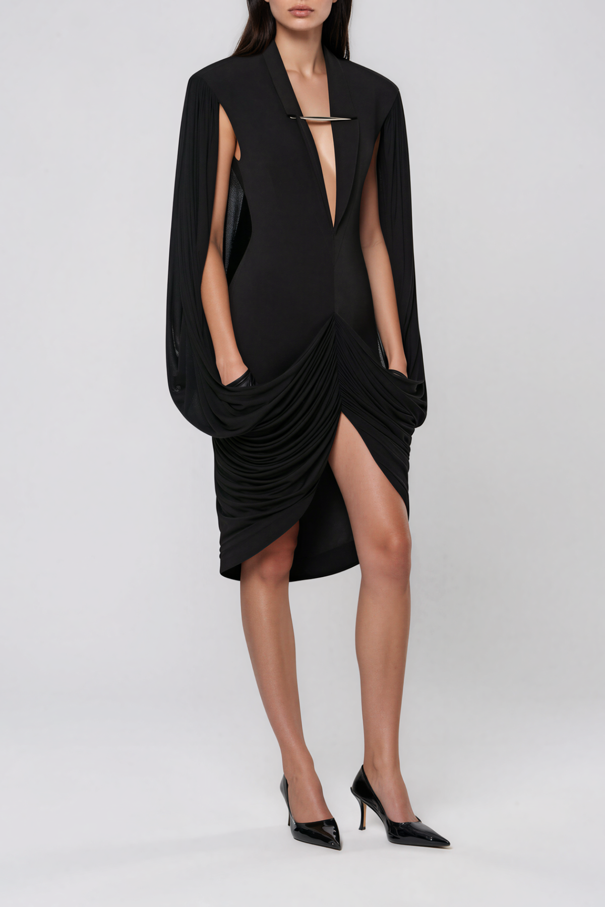 Magdy Ruch Mesh Mini Dress